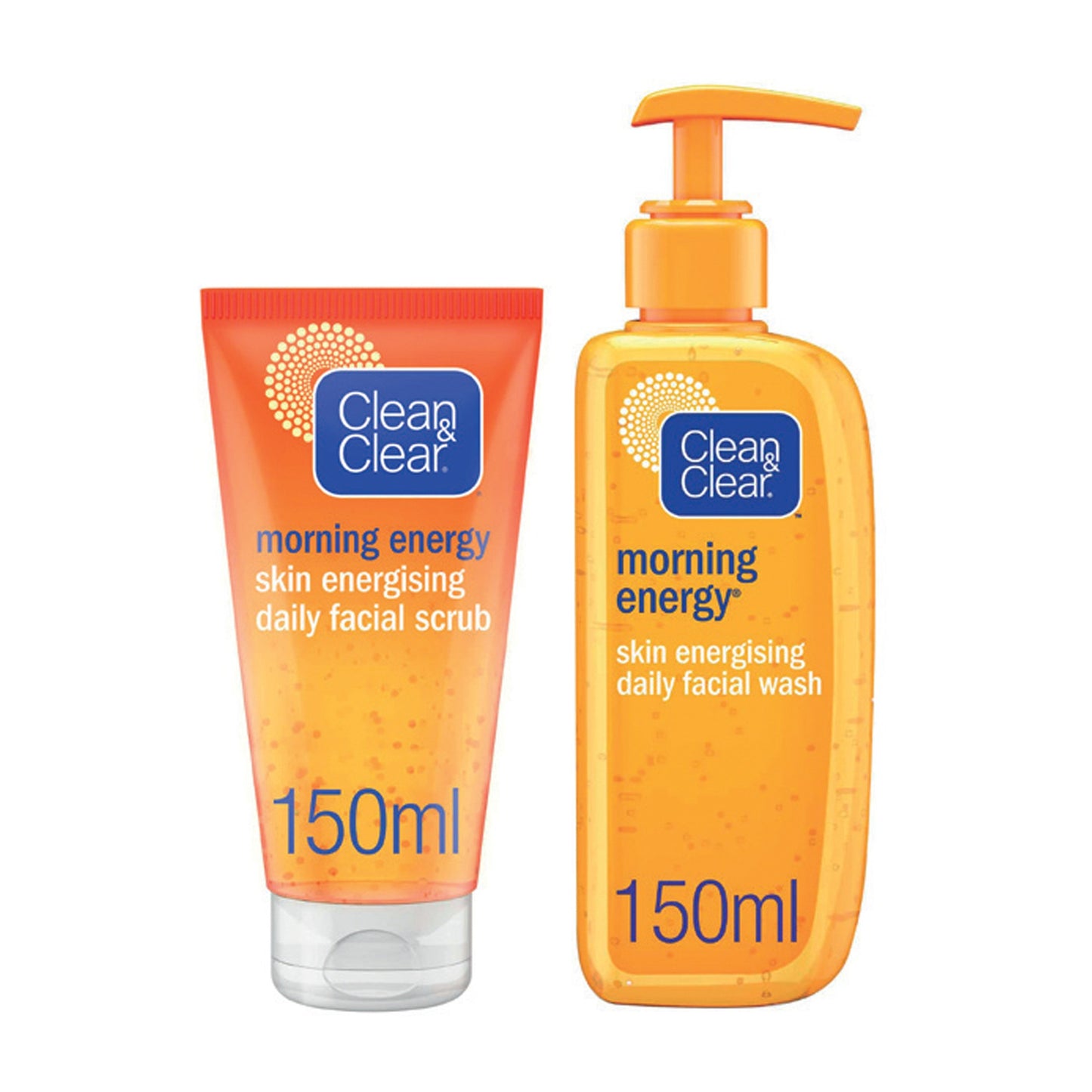 Clean & Clear Morning Energy Scrub 150ml + wash 150ml