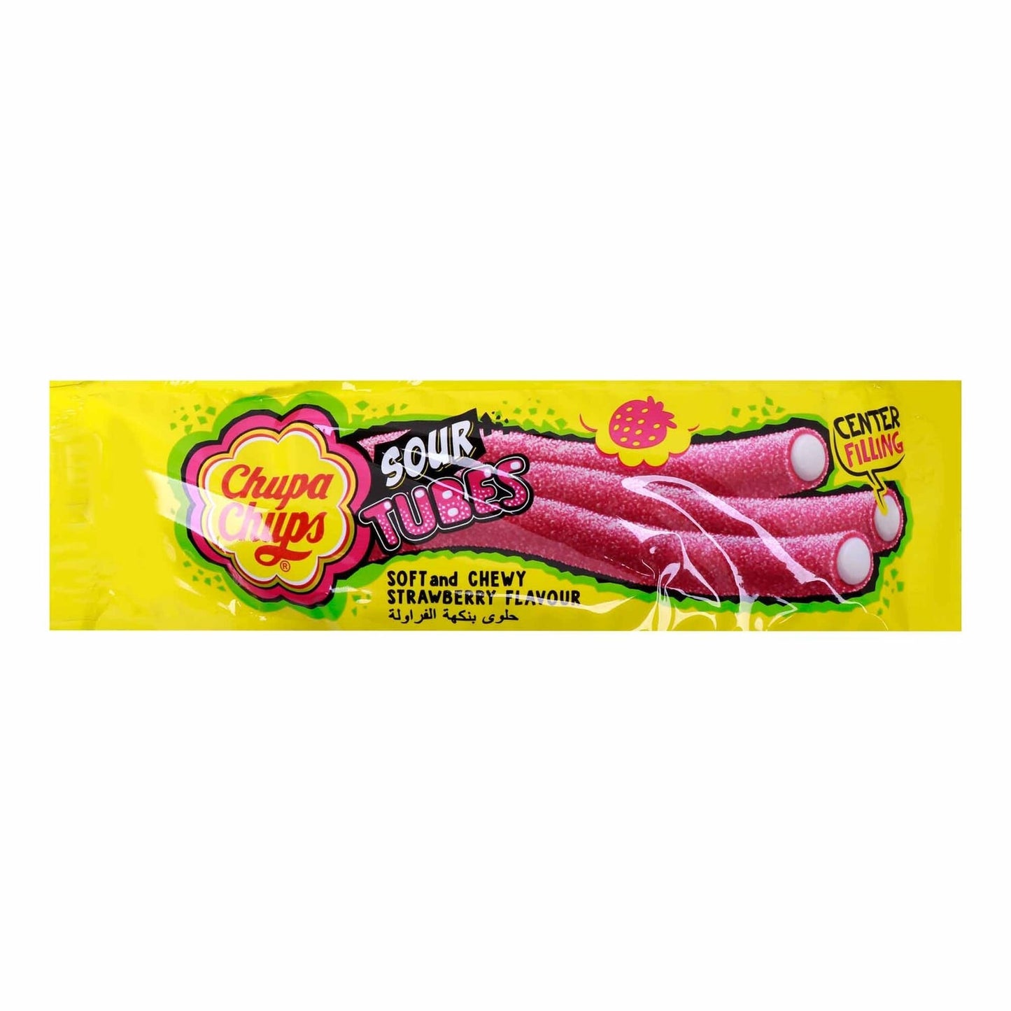 Chupa Chups Sour Tubes Strawberry Flavour 24 g