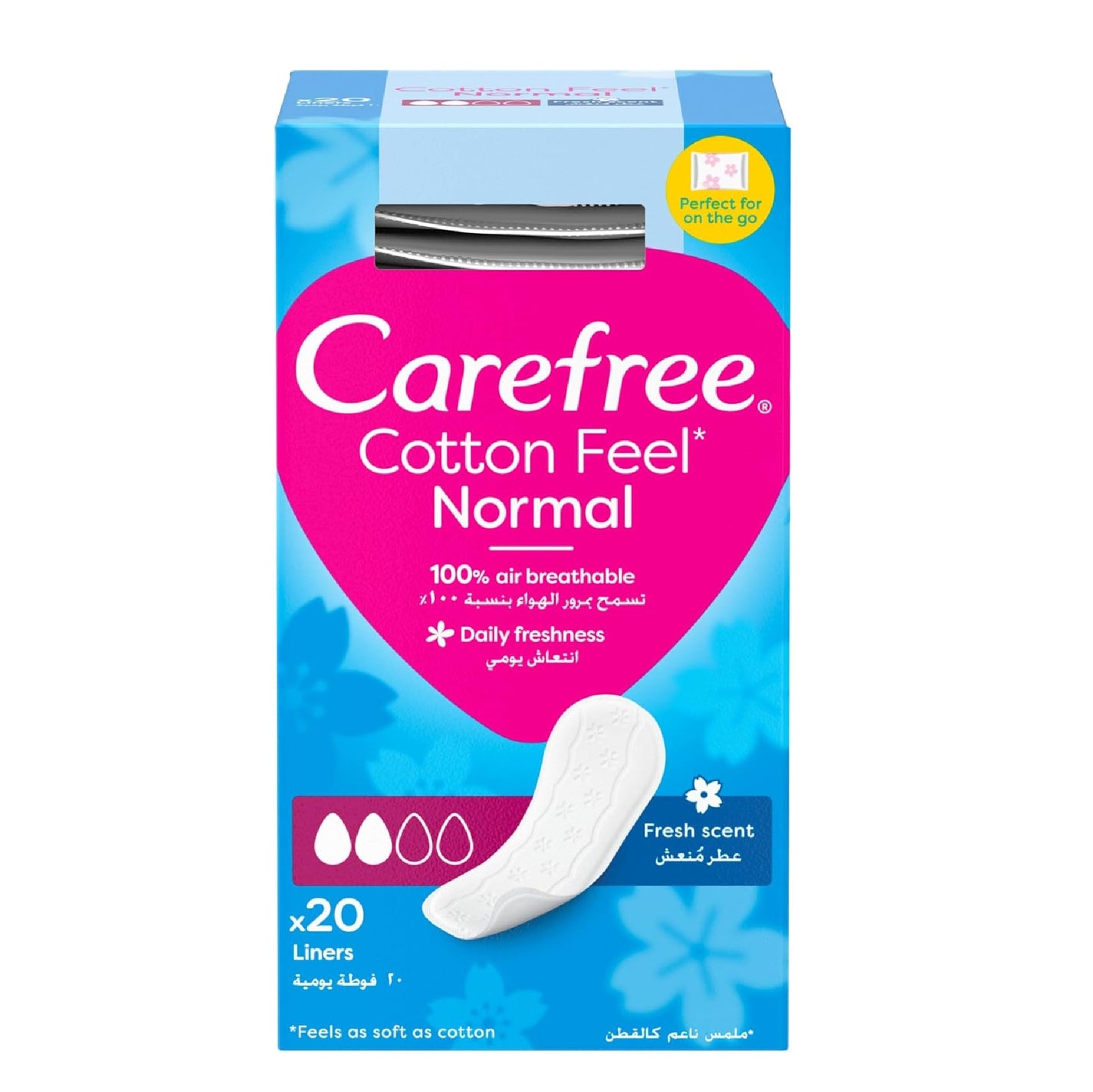 Carefree Single Wrapped Fresh 20 Pcs