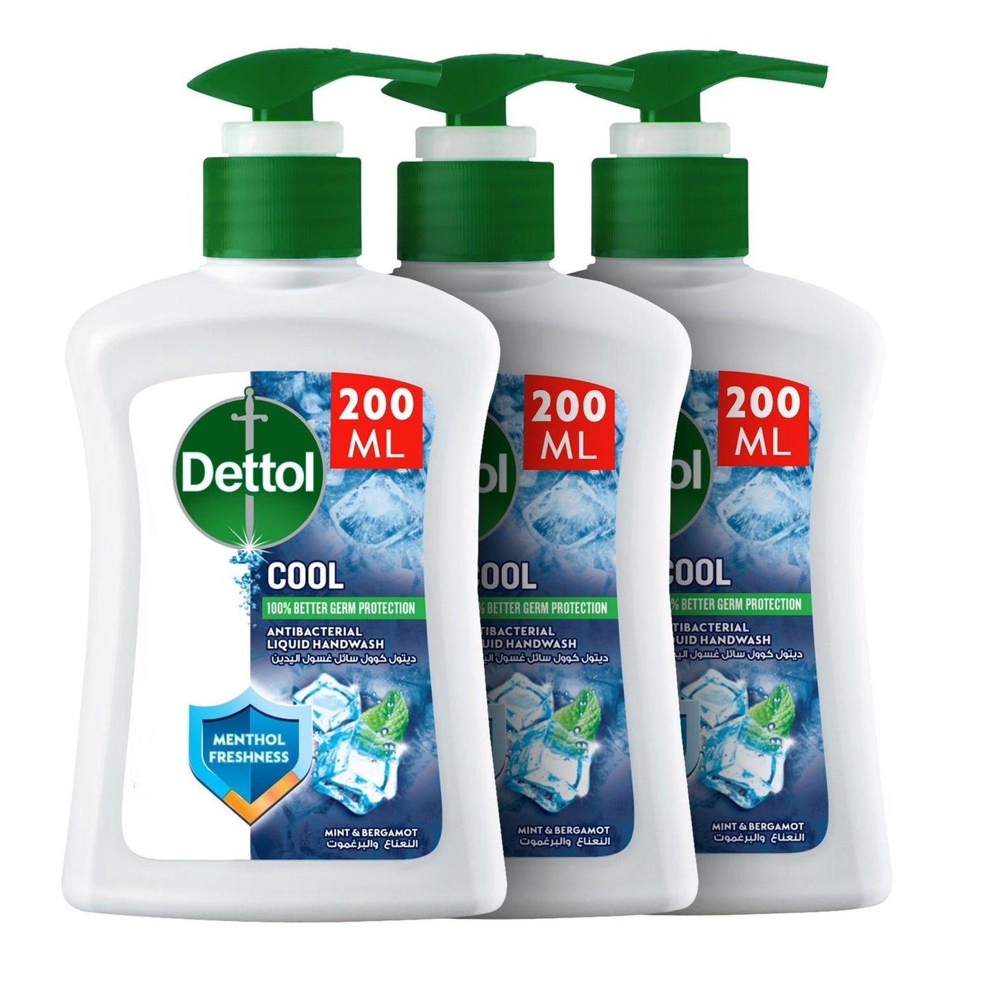 Dettol Cool Liquid Hand Wash 3 x 200 ml