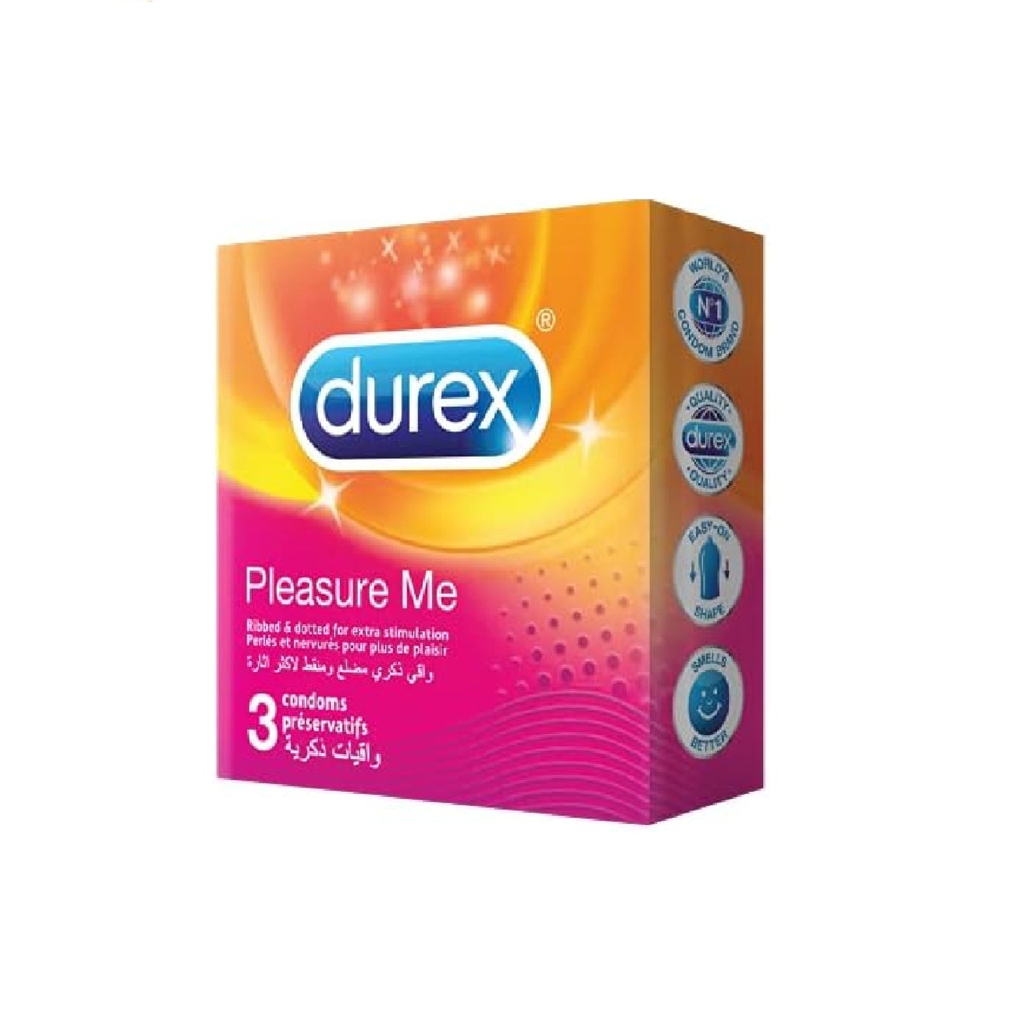 Durex Pleasure Me Condoms 3pcs