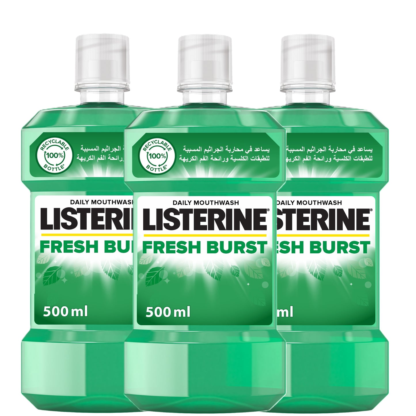 Listerine Freshburst 500ml Tri Pack @20% Off