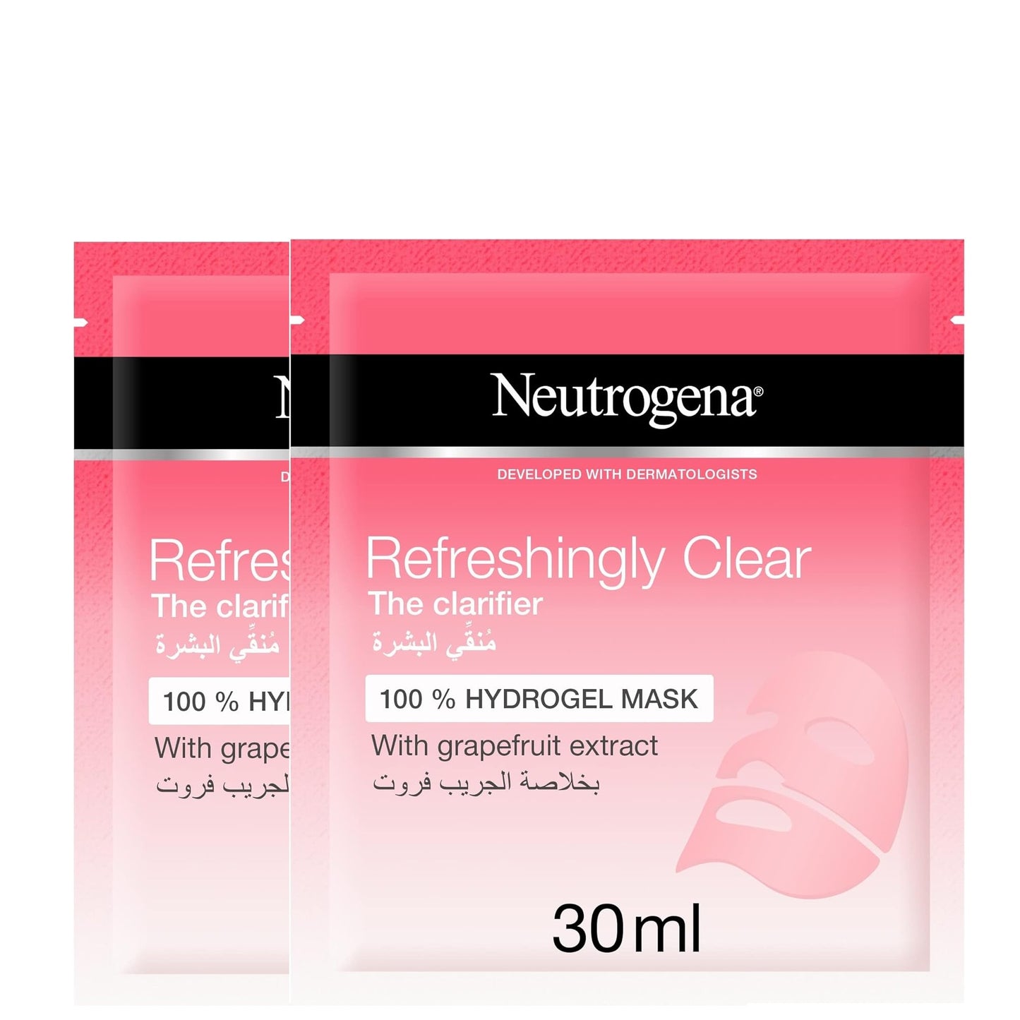 Neutrogena Refresh Clear Hydrogel Mask 30ml Twin Pack 20% pack