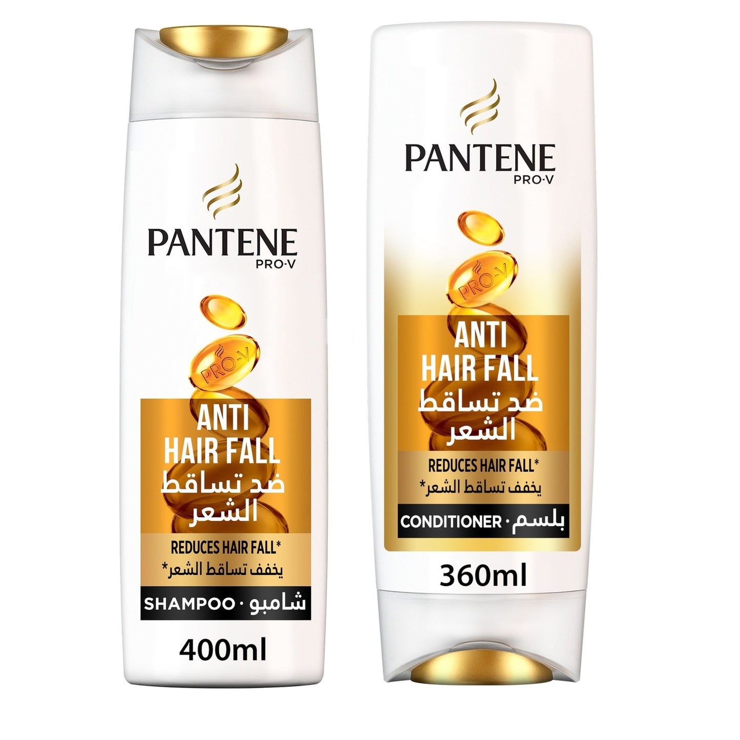 Pantene Pro-V Anti-Hair Fall Shampoo 400 Ml + Conditioner 360 Ml