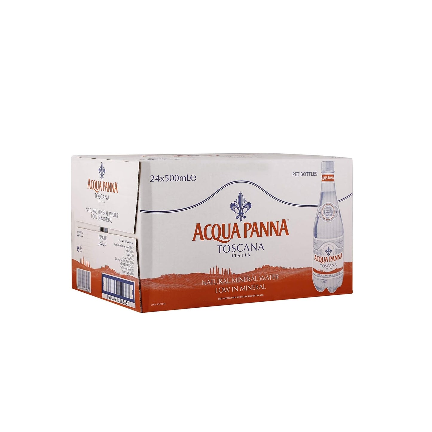 Acqua Panna Natural Mineral Water Bottles 24x500 ml