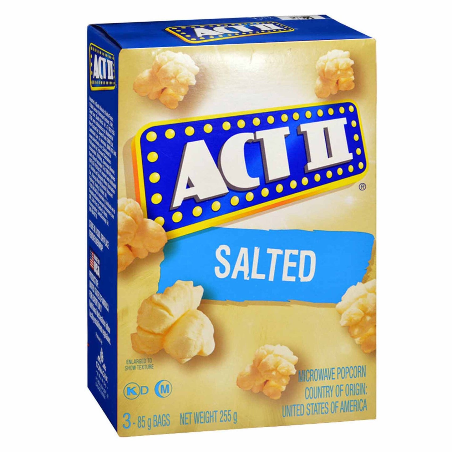 Act II Microwavable Salted Popcorn (3 bags) 255g
