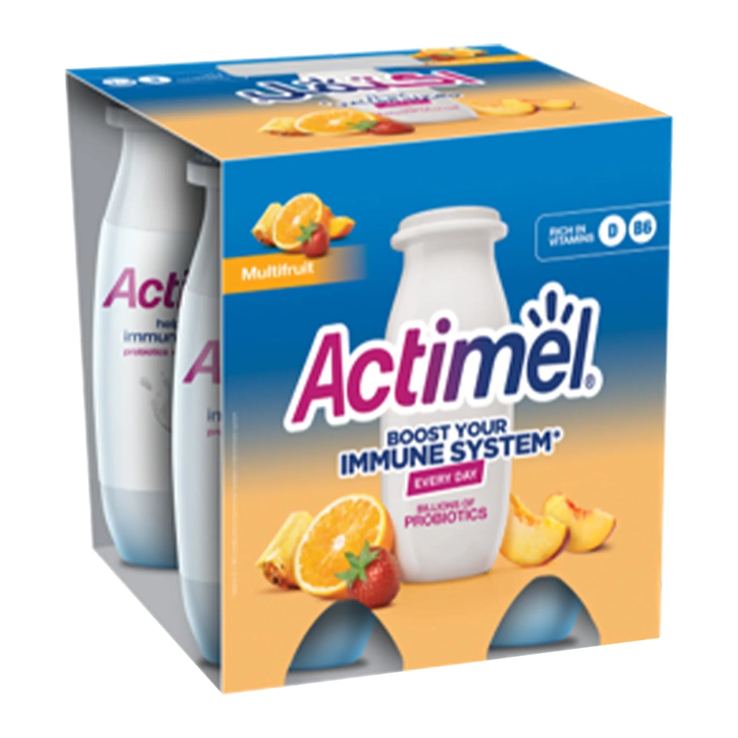 Actimel Multifruit Drinking Yogurt 4 x 93 ml