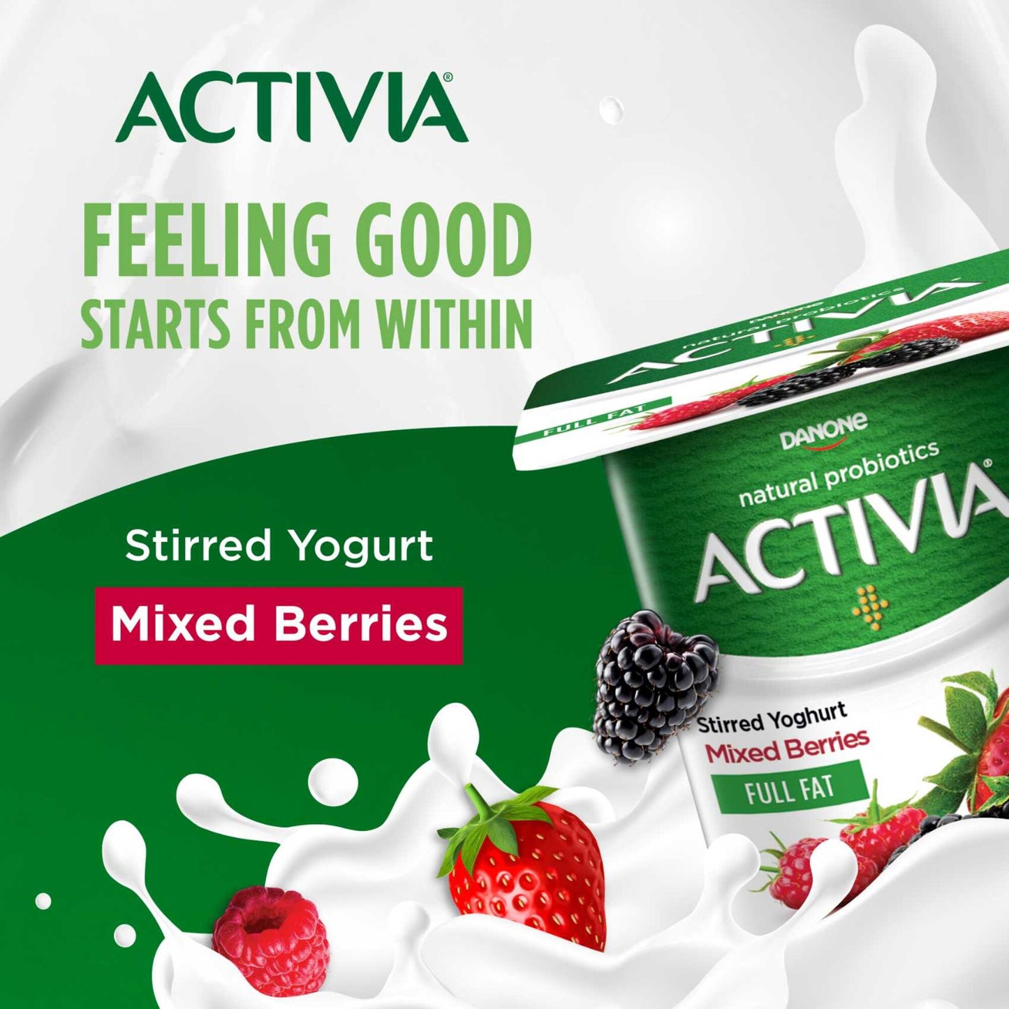 Activia Stirred Yoghurt Mixed Berries 120 g