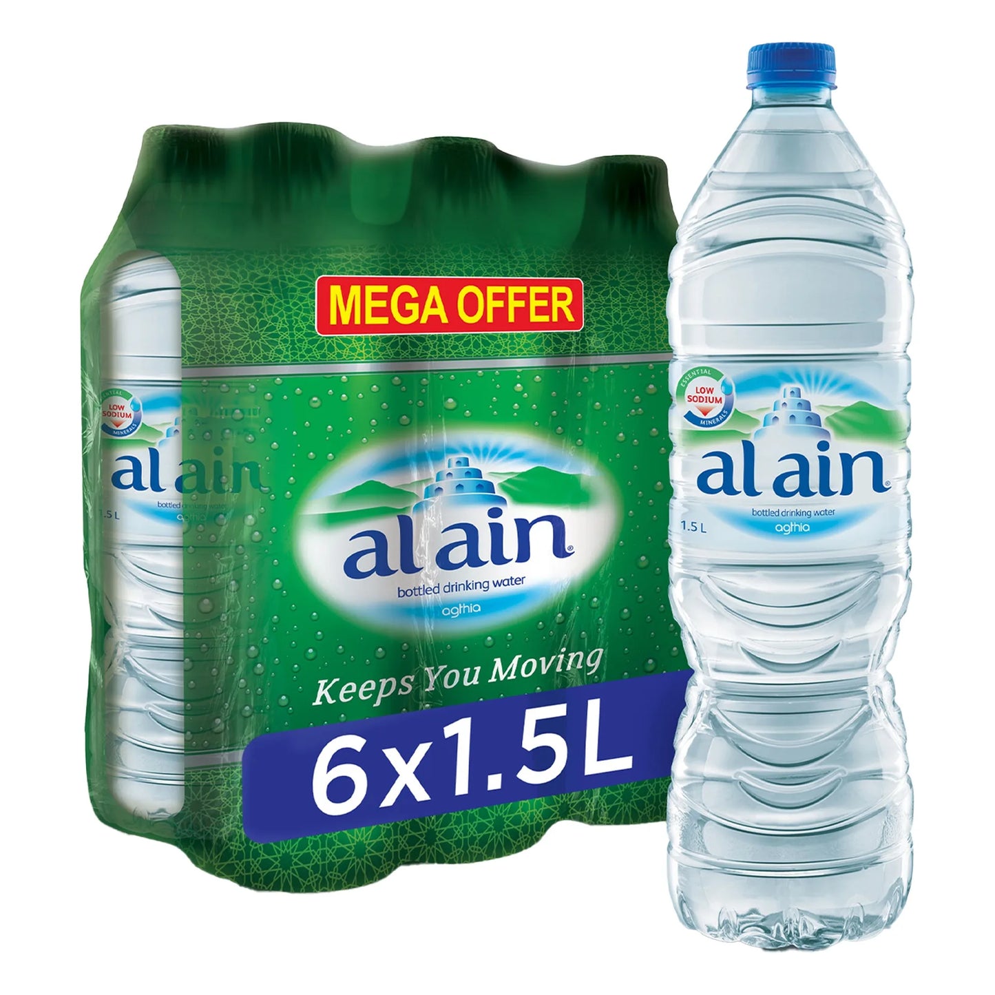 Al Ain Mineral Water 6x1.5Llow sodium