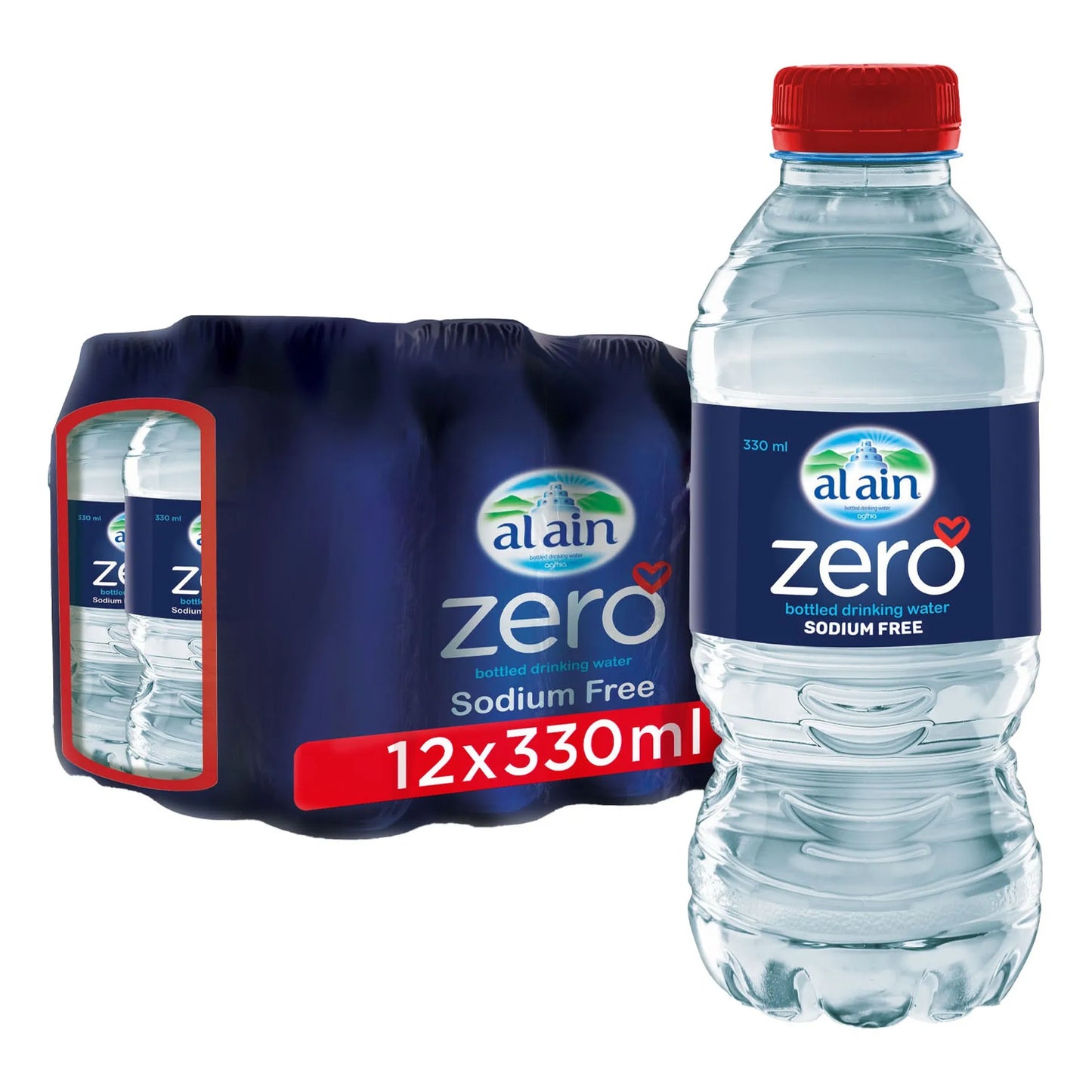 Al Ain Zero Water 12x330 ml - sodium free
