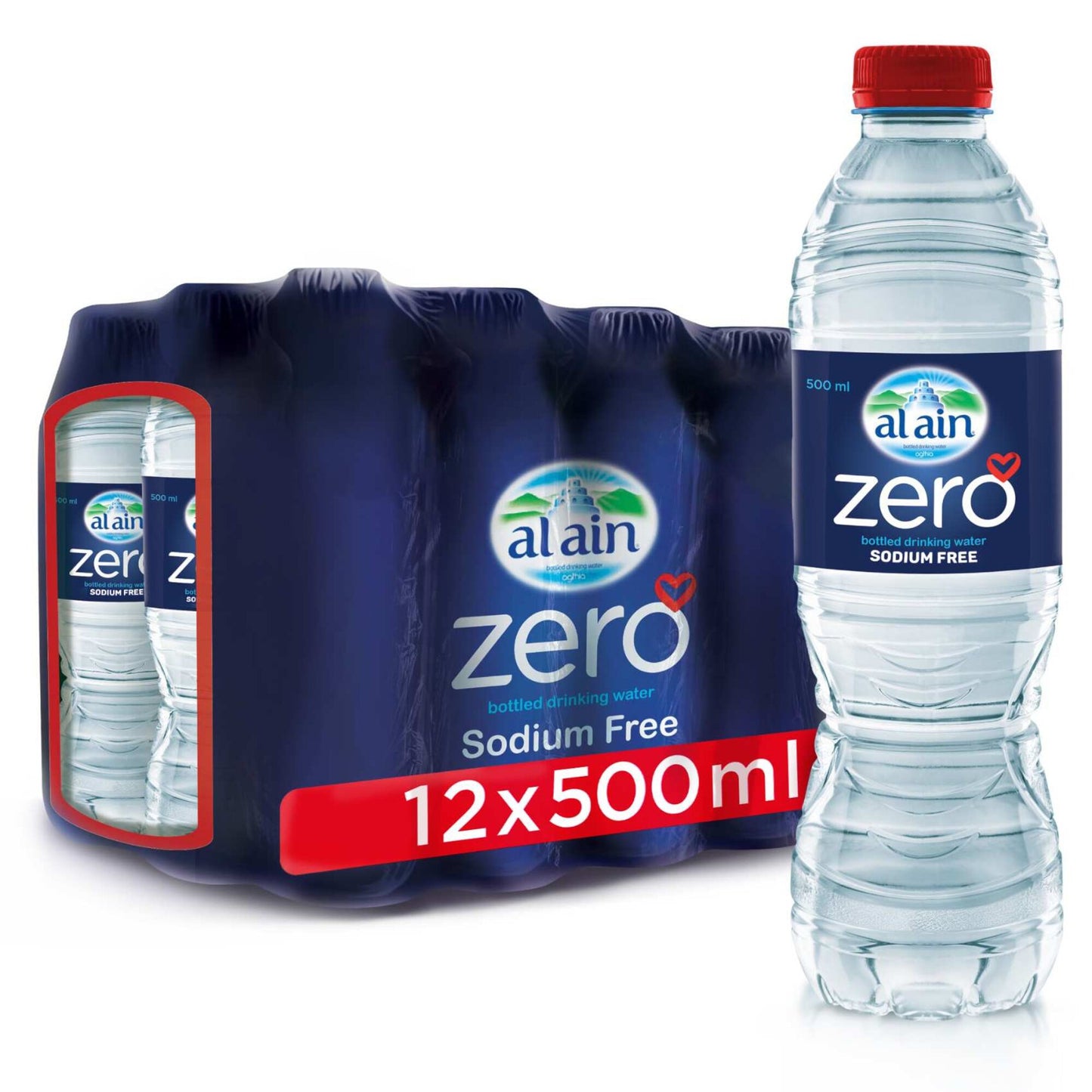 Al Ain Zero Water 12x500 ml (Mega Offer) sodium free