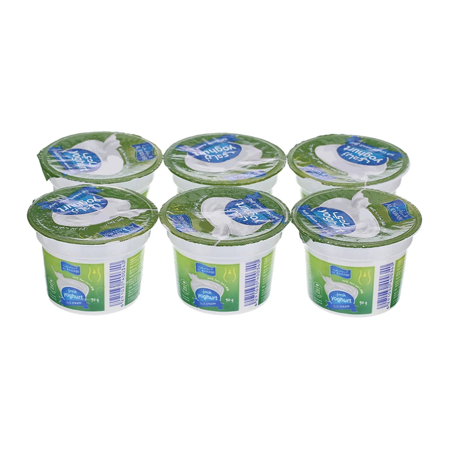 Al Rawabi Full Cream Yoghurt 6 x 90g