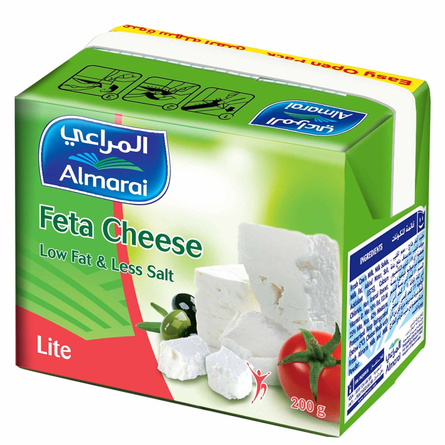Almarai Lite Low Fat Feta Cheese 200 gr