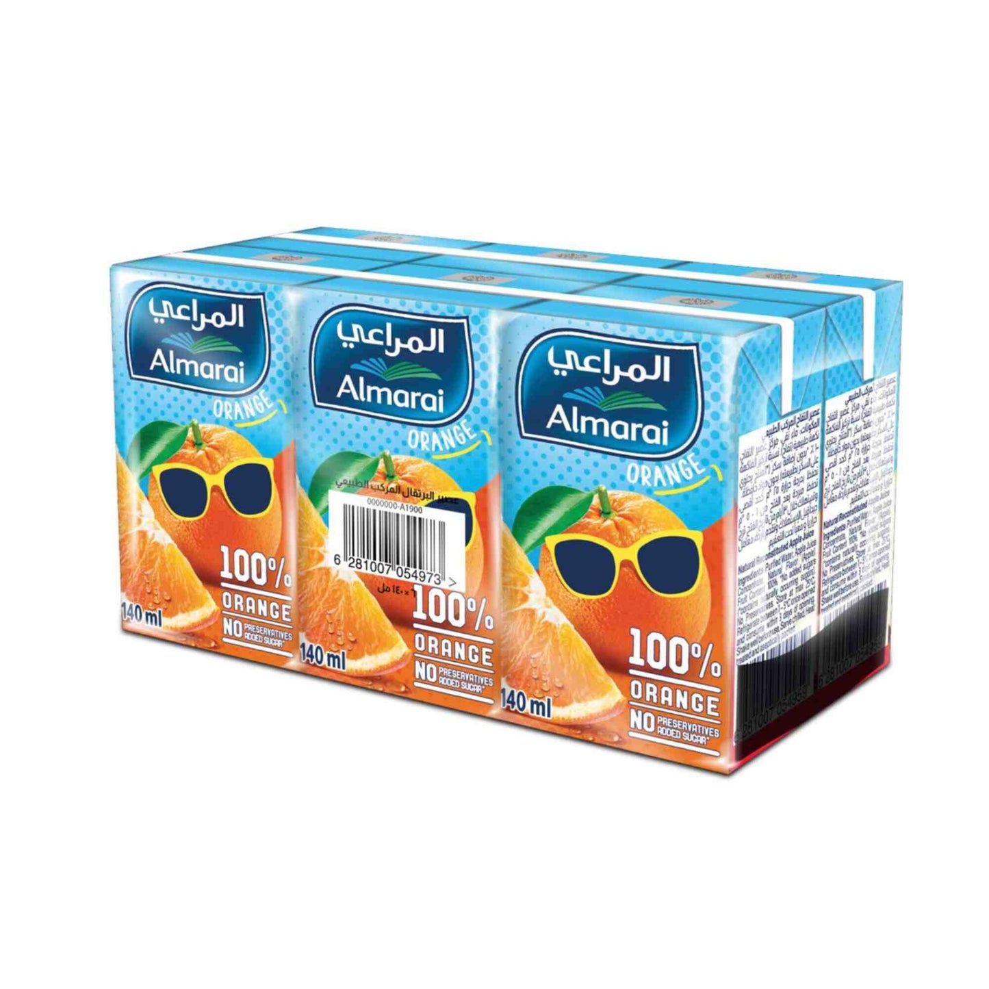 Almarai Long Life Orange Juice 6x140ml