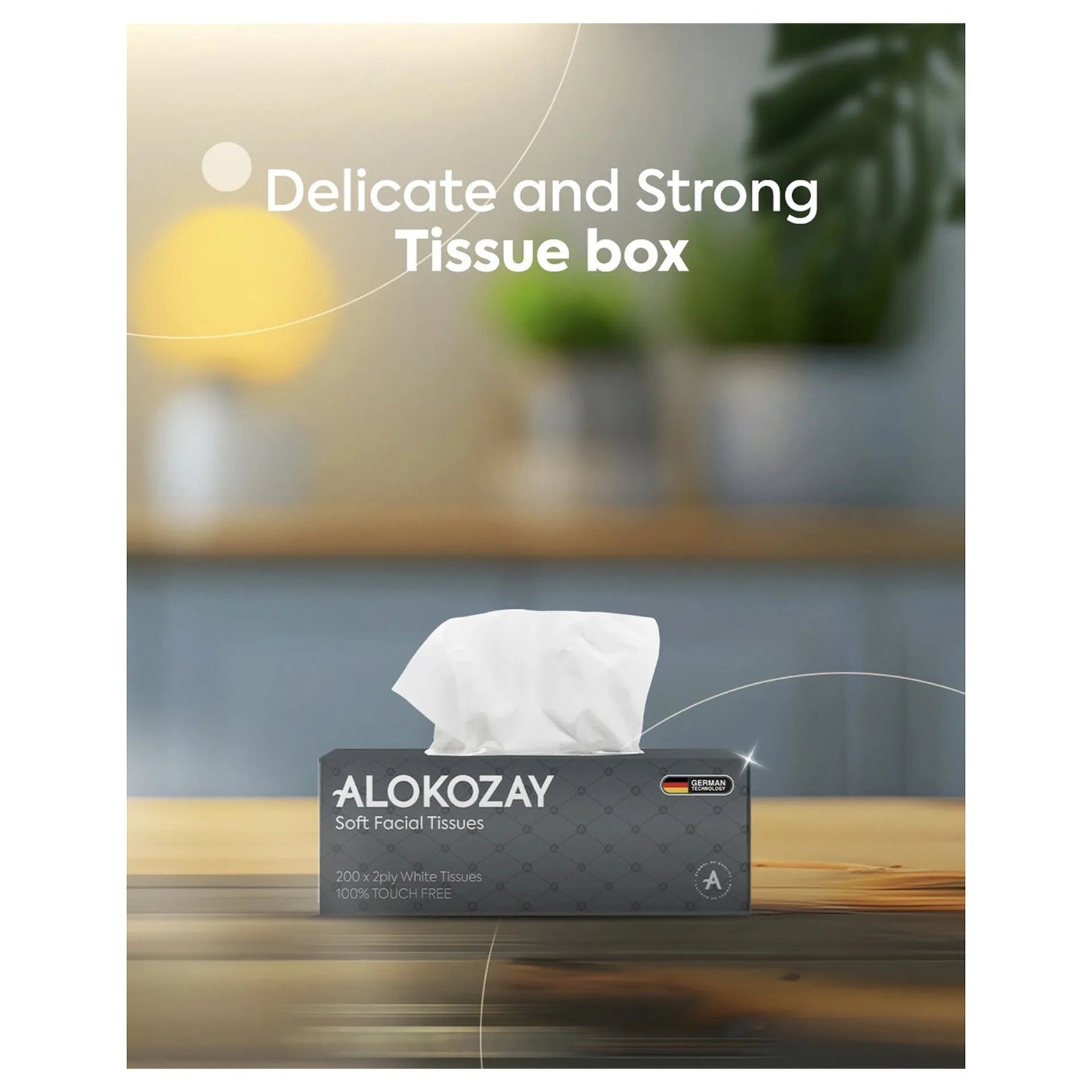 Alokozay Facial Tissues 5 x 100 x 2 ply