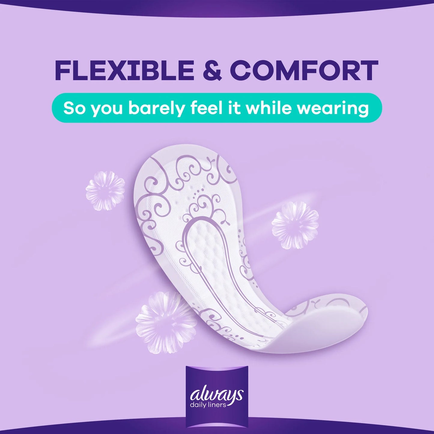 Always Daily Liners Comfort Protect Normal Unscented 20pcs