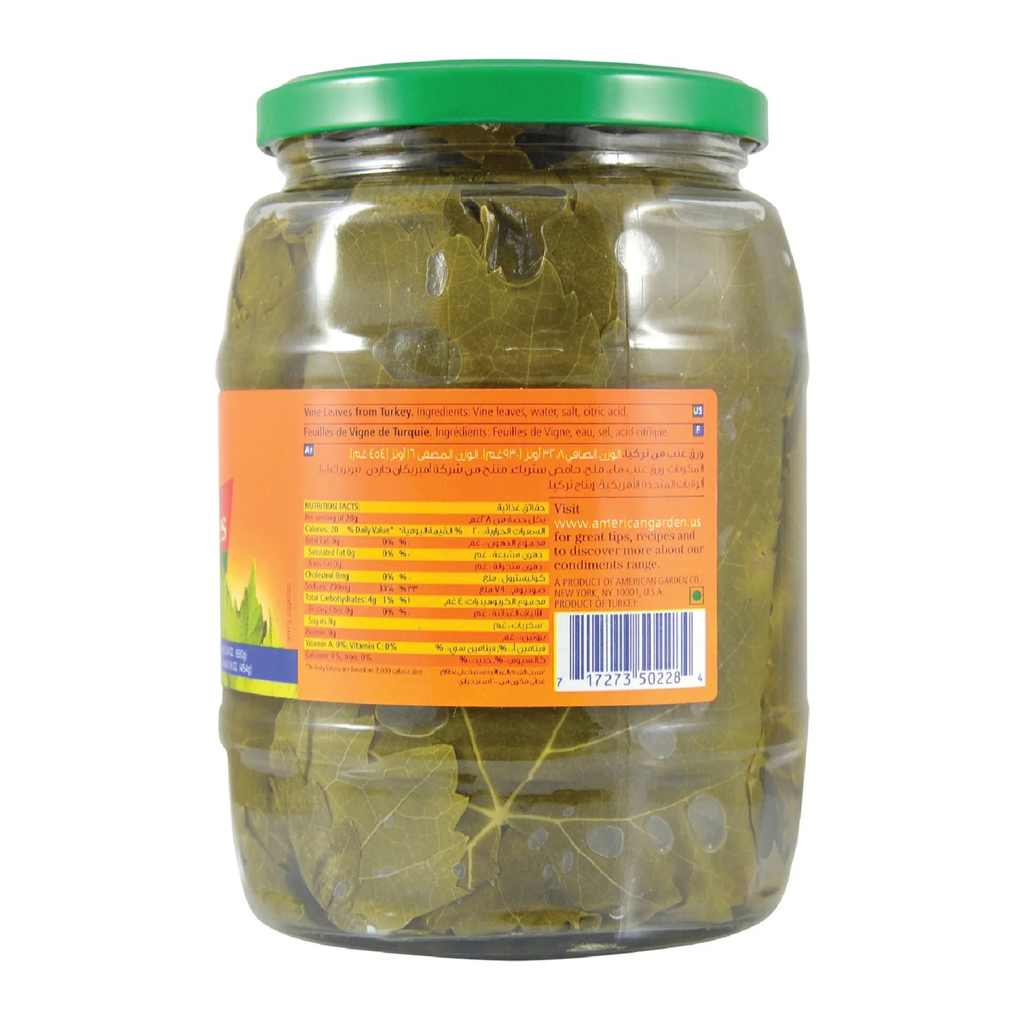 American Garden Vine Leaves 454 gr