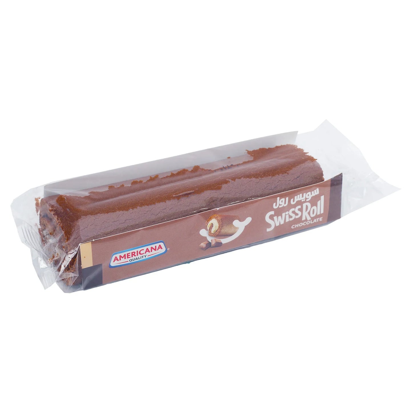 Americana Chocolate Swiss Roll Filled with Vanilla Cream 110 gr
