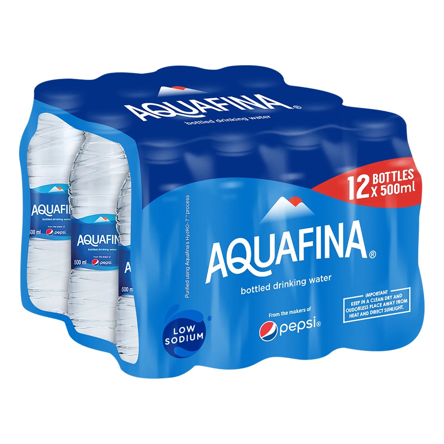 Aquafina Water 12x500 ml (10+2 Free) - low sodium