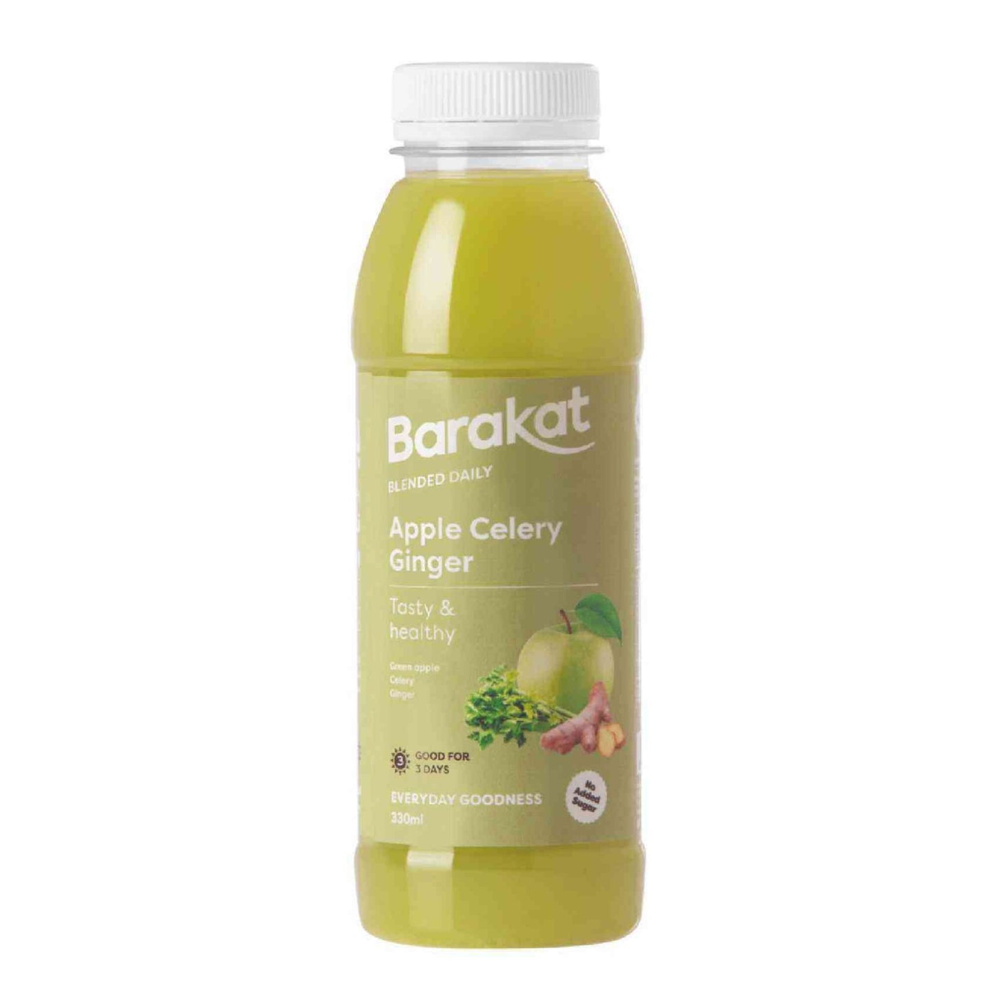 Barakat Fresh Green Apple, Celery & Ginger Juice 330 ml