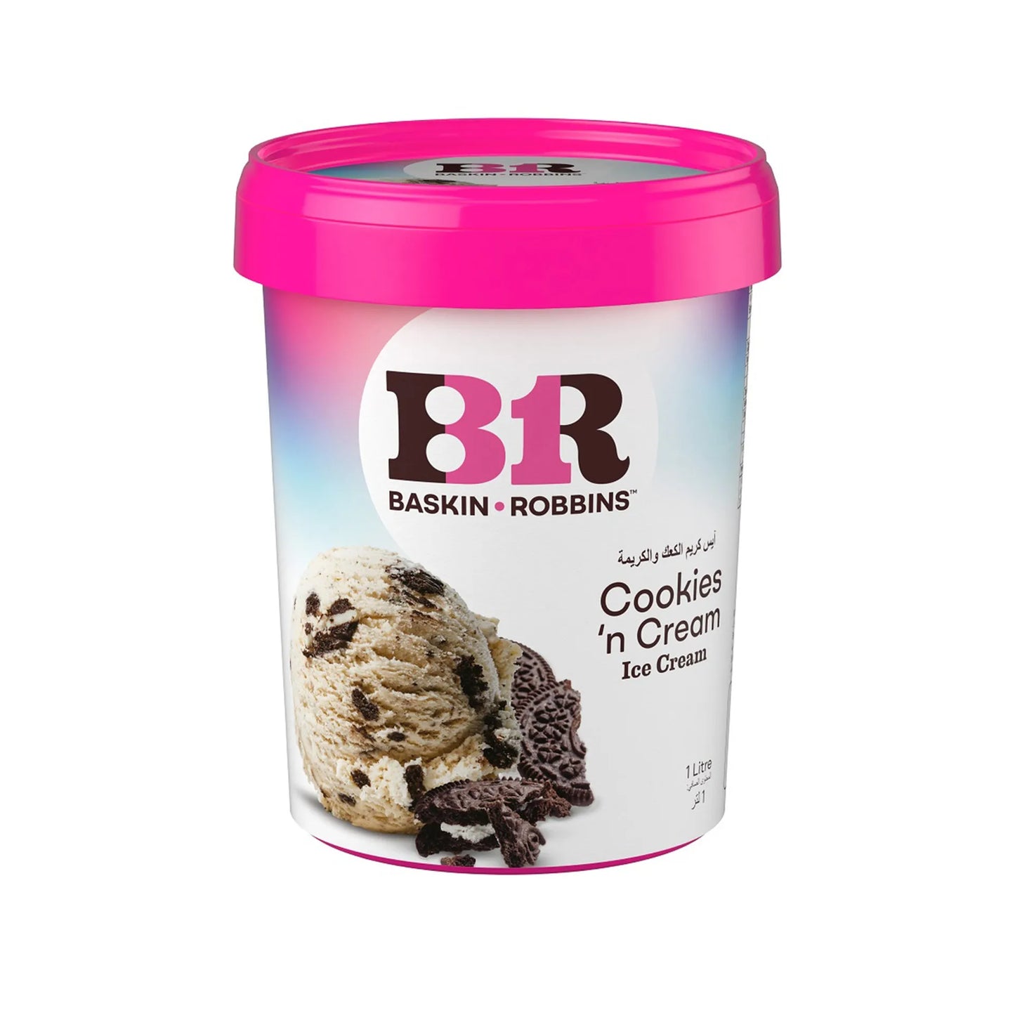 Baskin Robbins Cookies n Cream Ice Cream 1 L