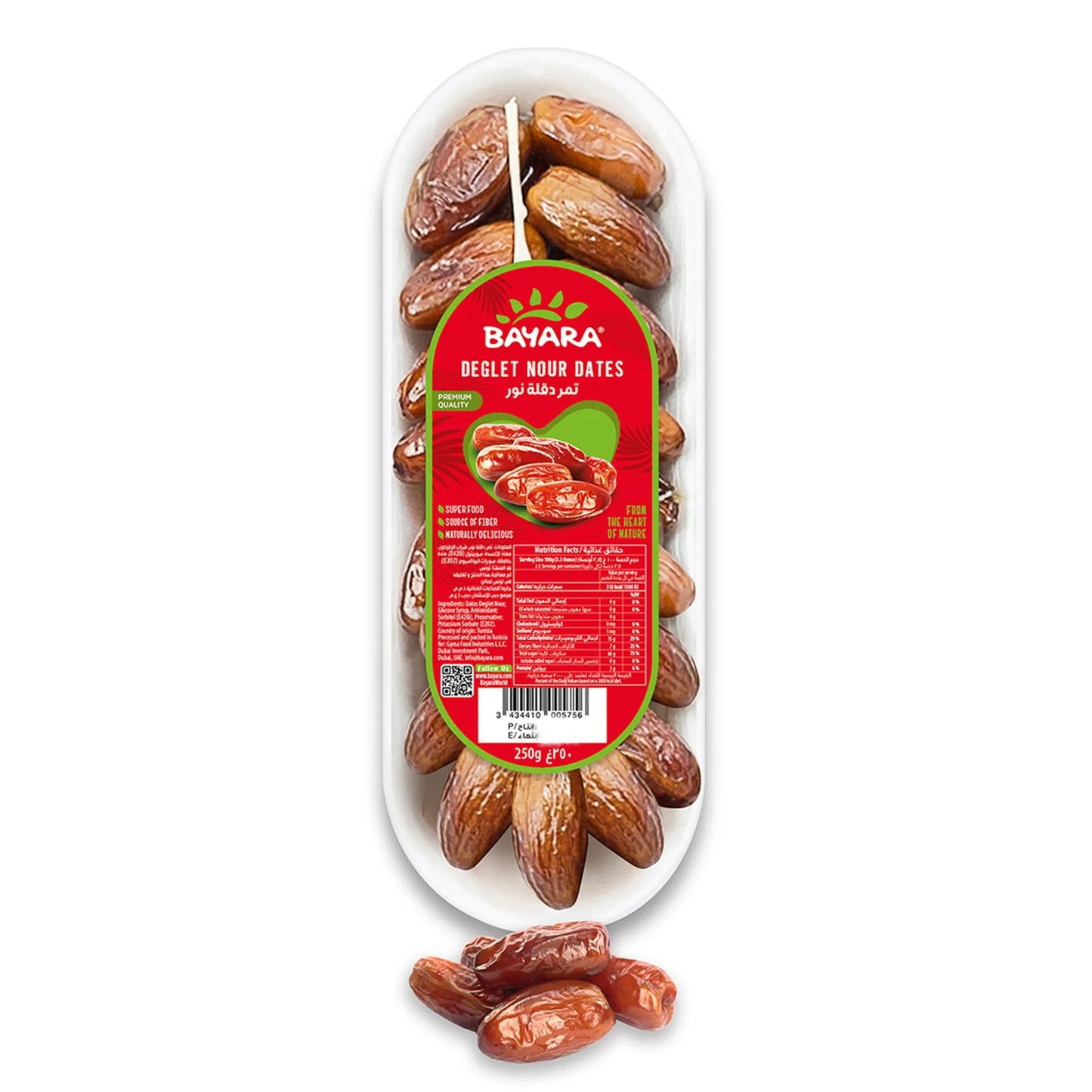 Bayara Deglet Nour Dates 250 gr