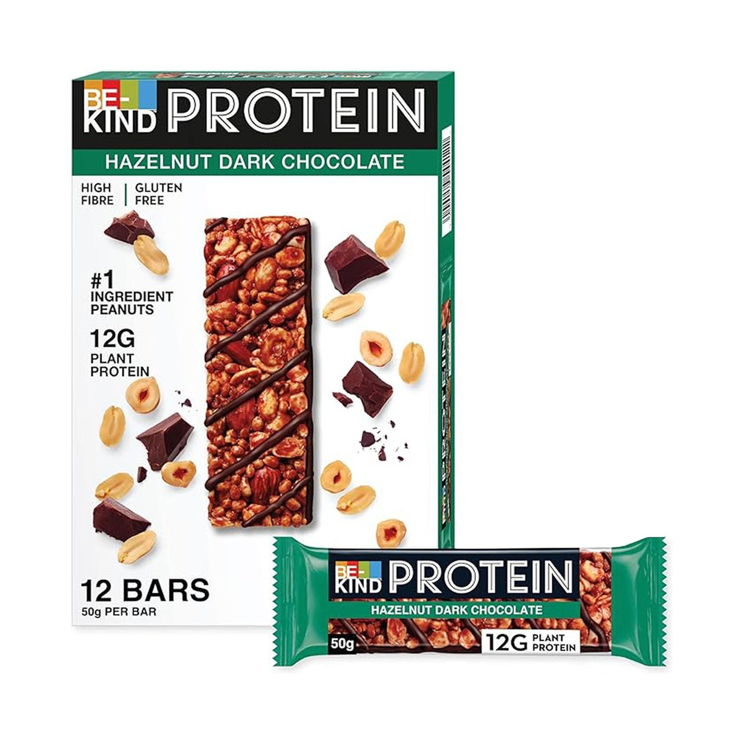 Be-Kind Hazelnut & Dark Chocolate 12g Protein Bar 50g