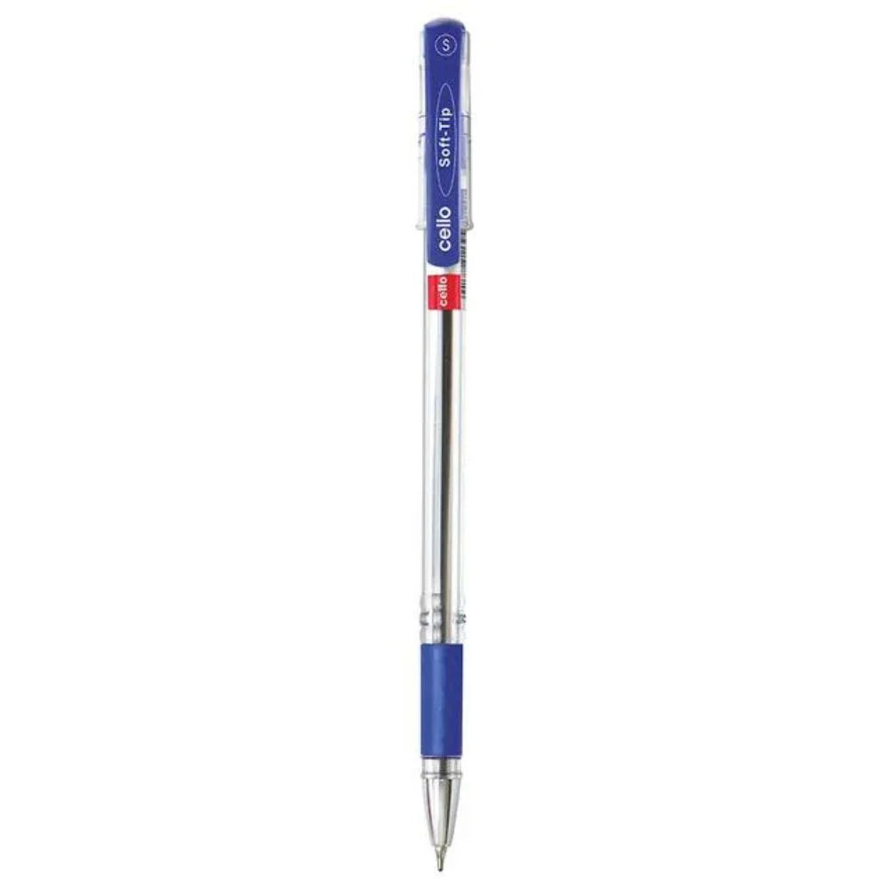 Cello 0.7mm Blue Ink Soft Tip Ballpoint Pen