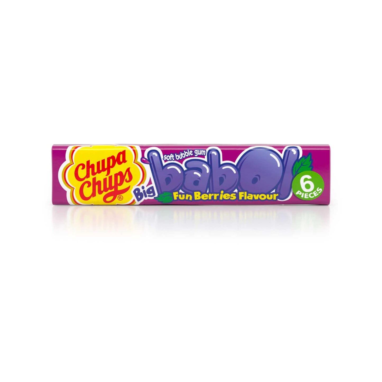 Chupa Chups Mega Big Babol Soft Bubblegum Fun Fruit Flavor 6 per pack