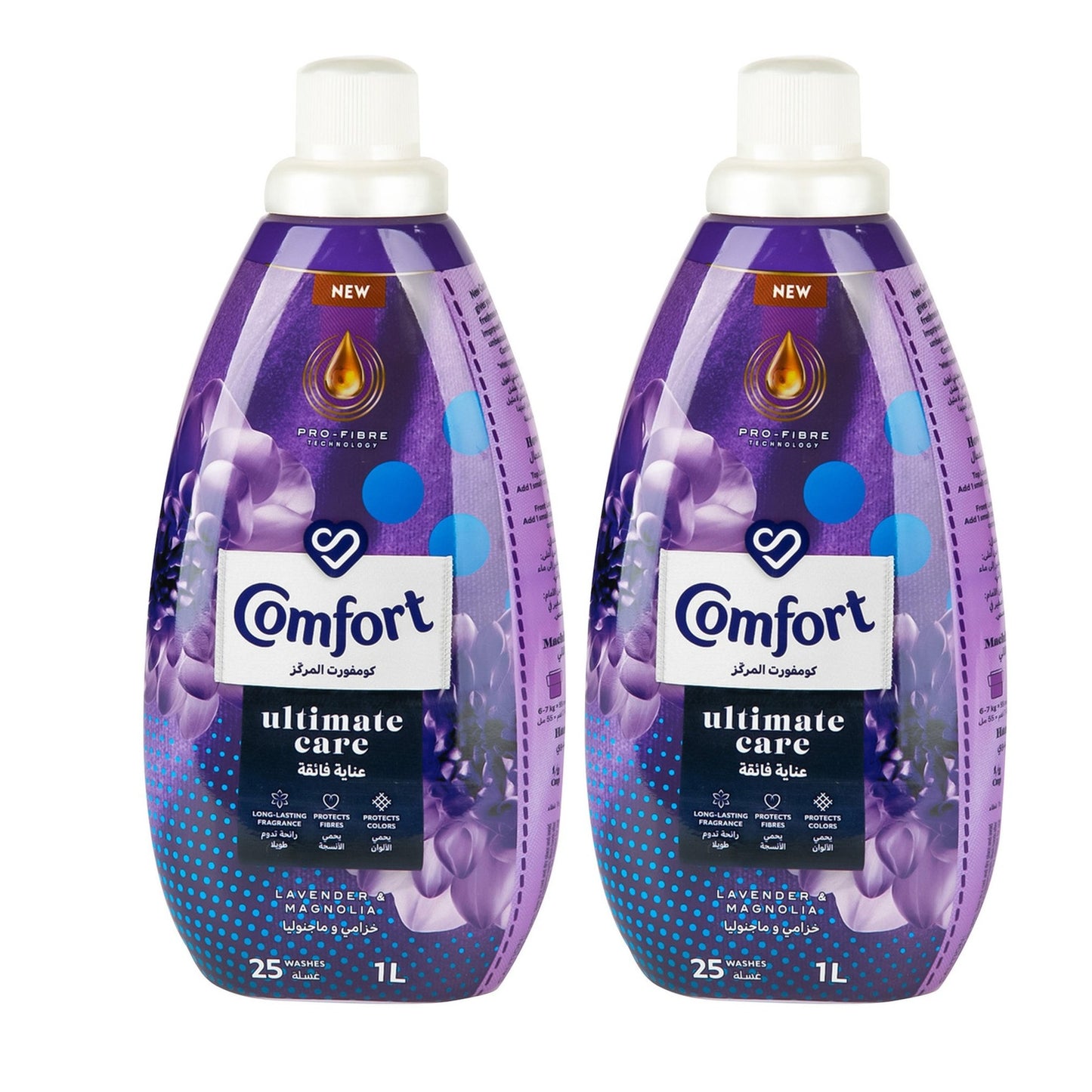 Comfort Fabric Softener Lavender Magnolia 9x (2x1ltr)