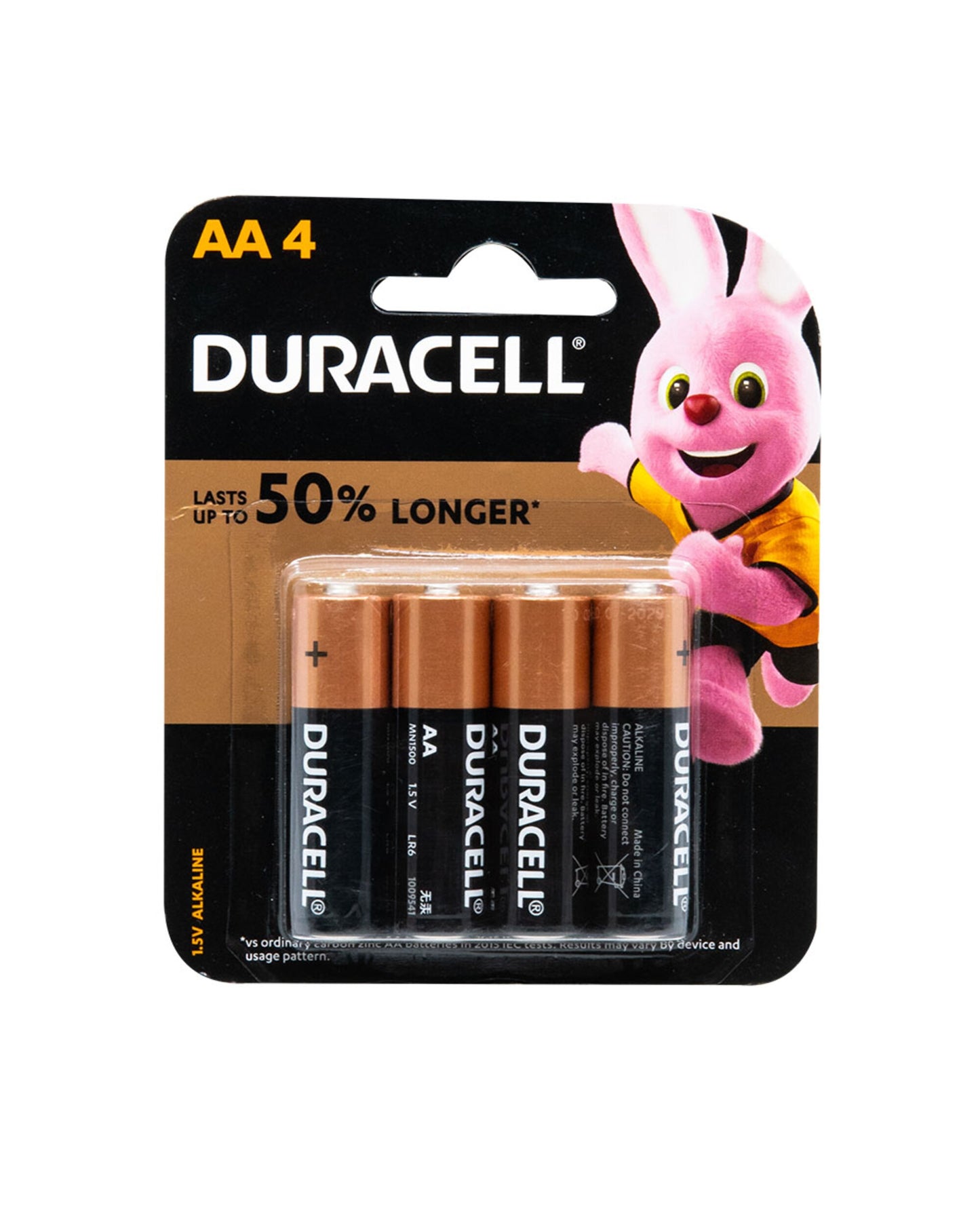 Duracell 1.5V AA Alkaline Batteries 4 per pack