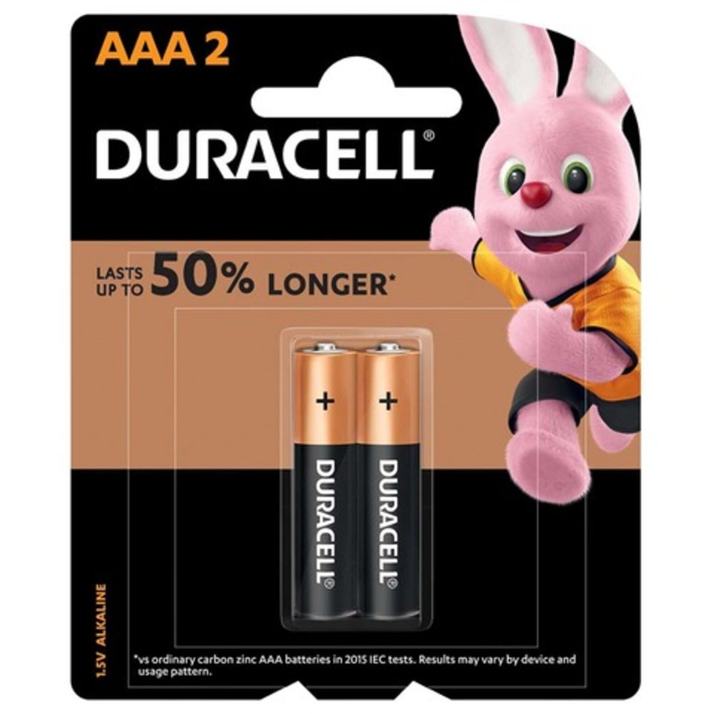 Duracell AAA Type Alkaline Batteries 2 per pack