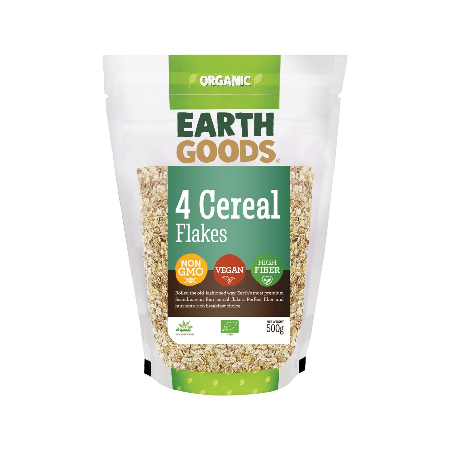 Earth Goods Organic 4 Cereal Flakes 500 gr