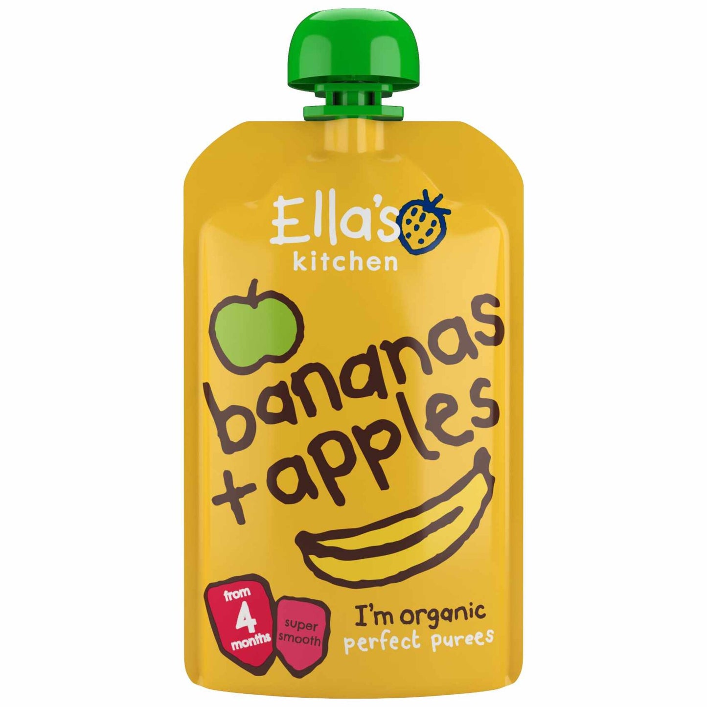 Ella's Kitchen Organic Banana & Apple Baby Puree 120 g