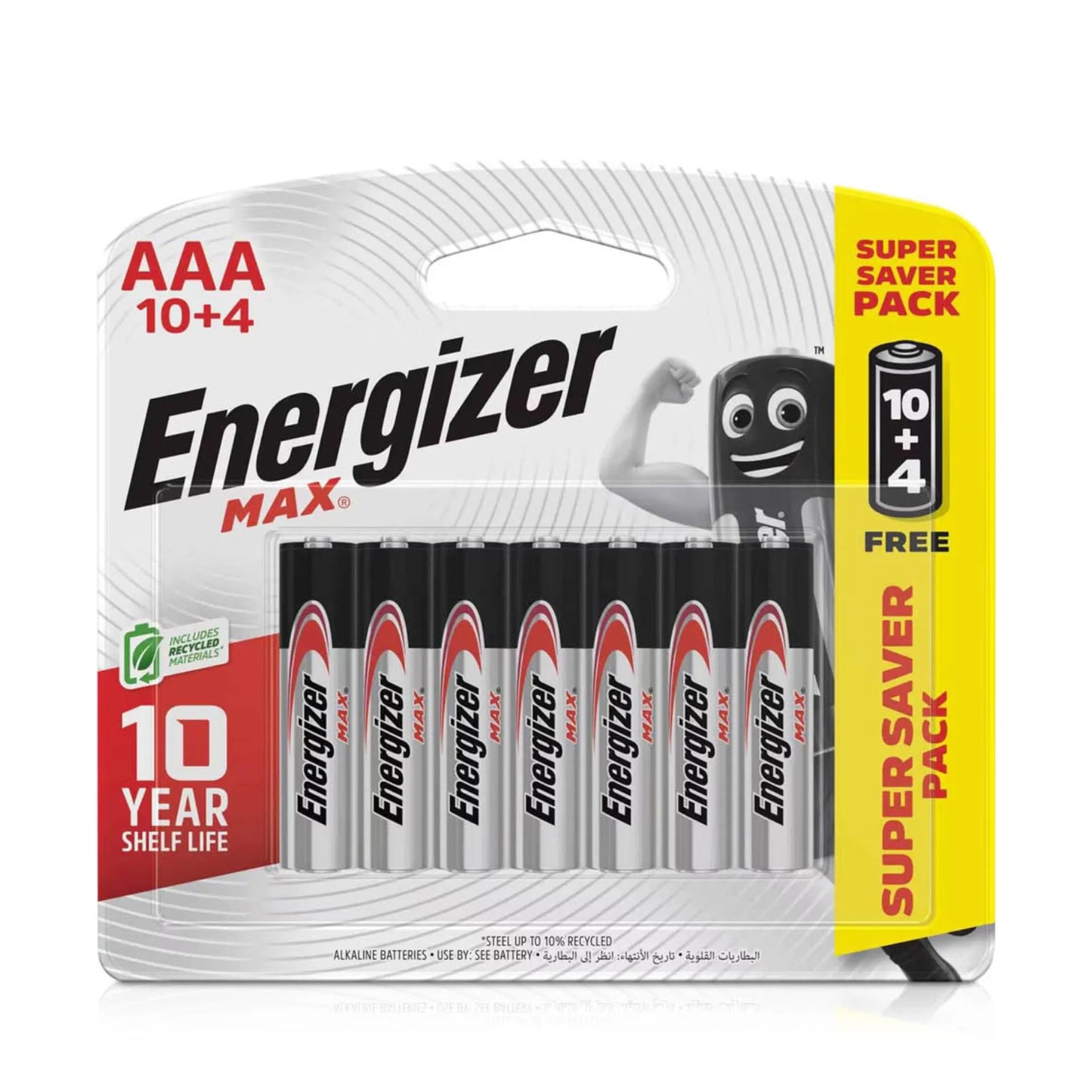 Energizer MAX AAA Alkaline Batteries (10+4 Free) 14 per pack