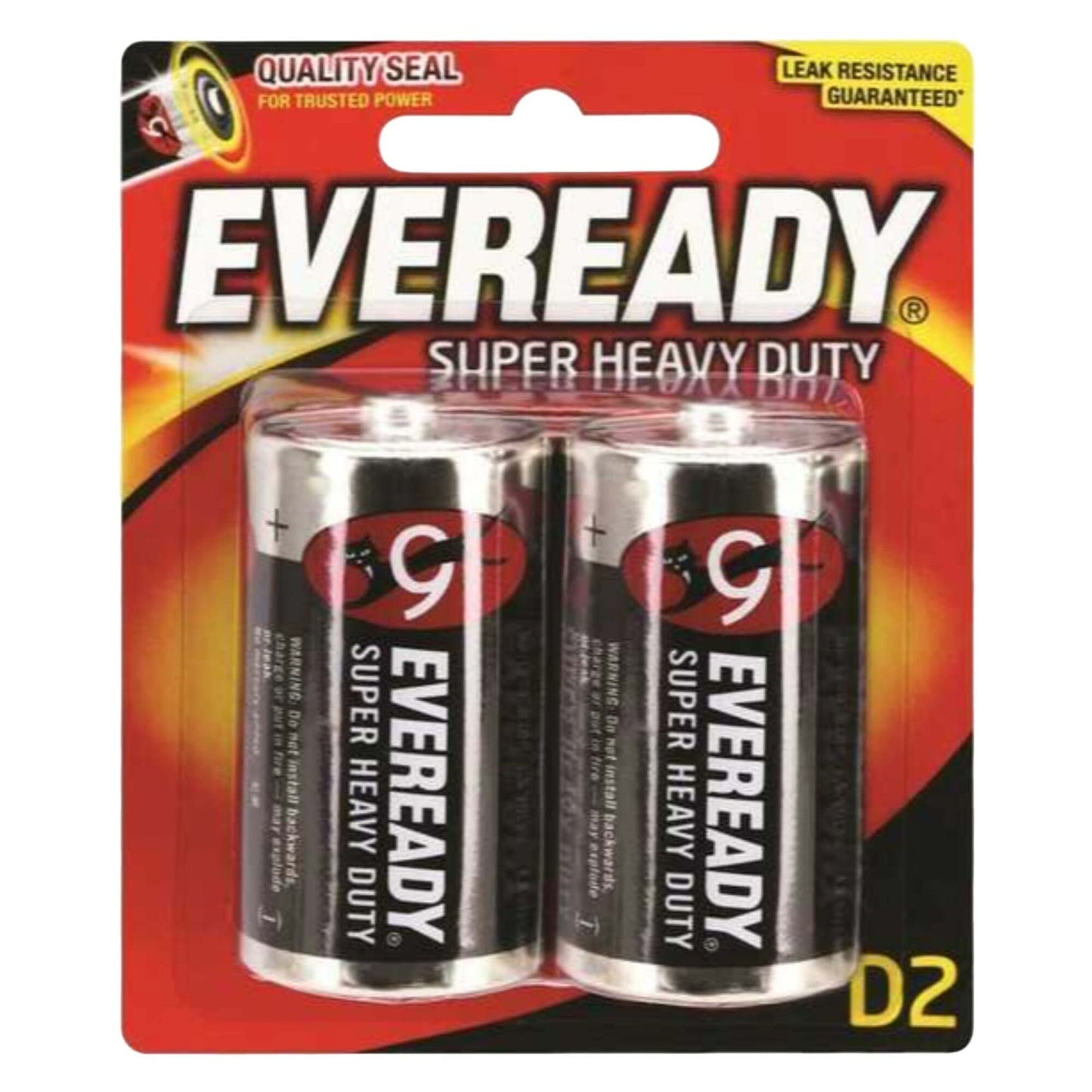 Eveready Super Heavy Duty D2 Batteries 2 per pack