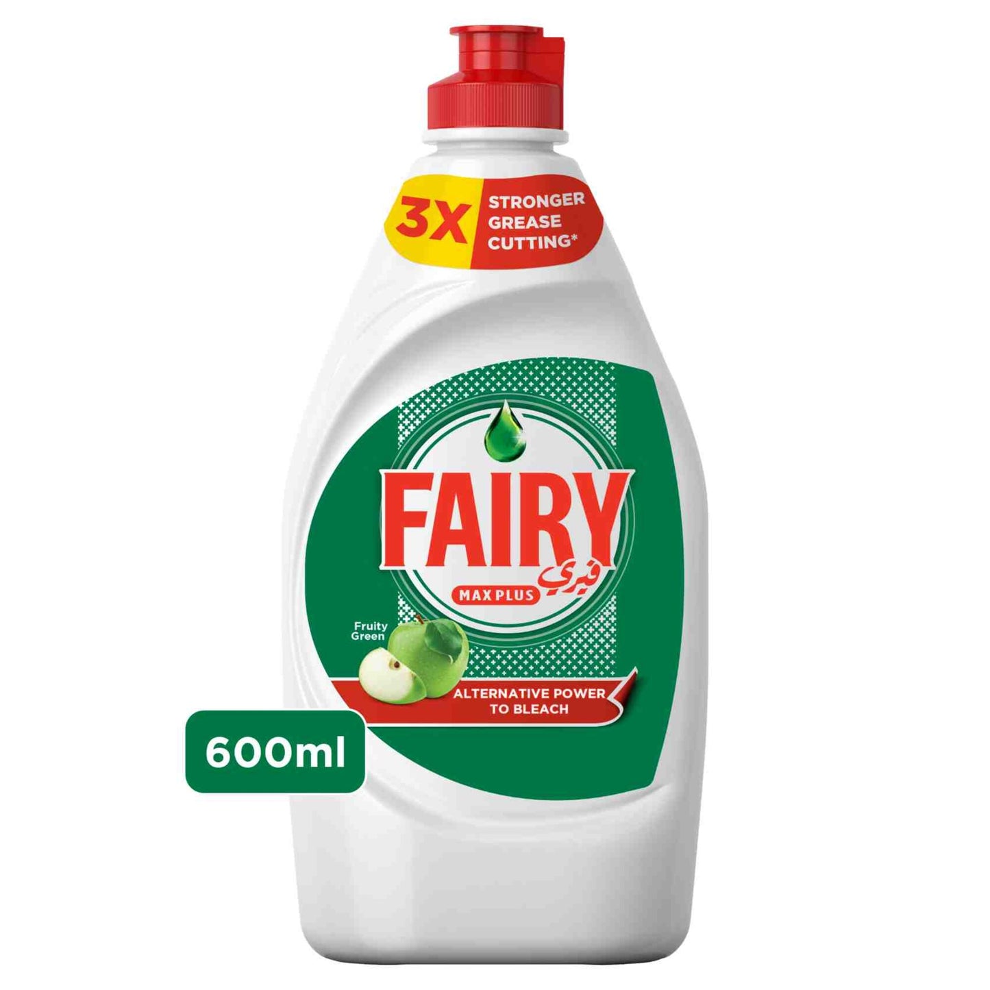 Fairy Max Plus Dishwashing Liquid Fruity Green Scent 600 ml