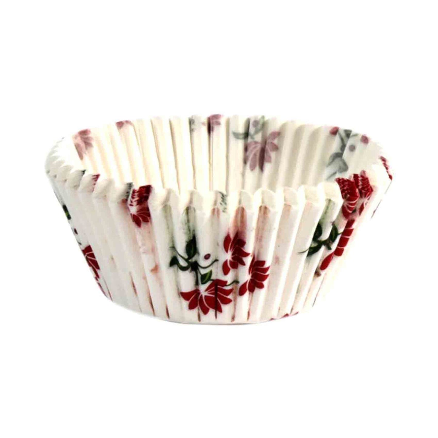 Falcon White Flower Print 9.5cm Cupcake Liners 100 per pack