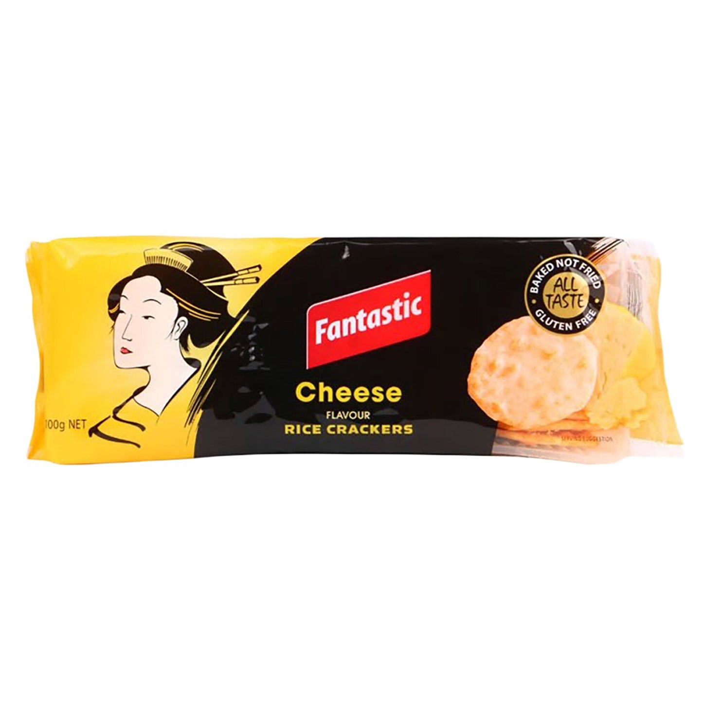 Fantastic Baked Rice Crackers Cheese 100g