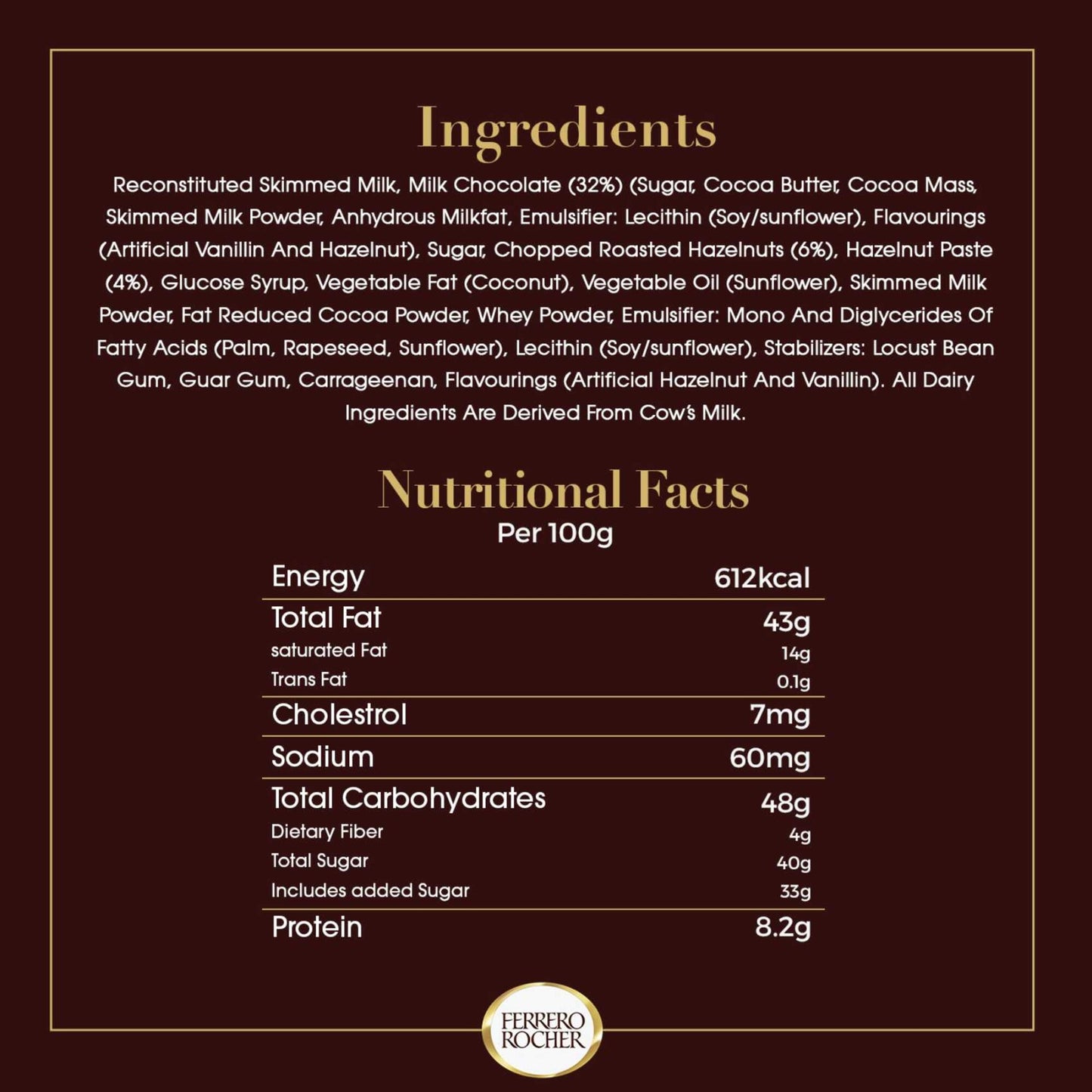 Ferrero Rocher Chocolates (16 Pieces) 200 gr
