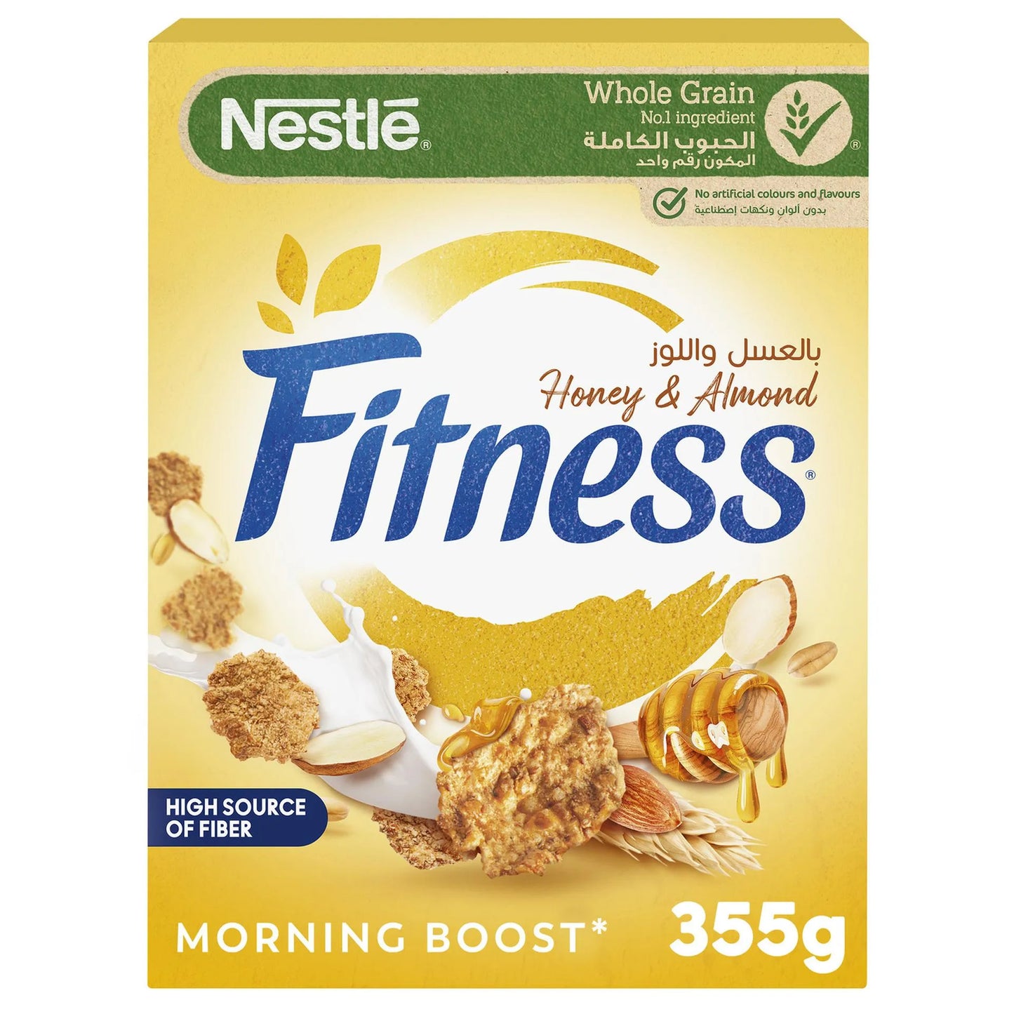 Fitness Wholegrain Cereal with Oats, Honey & Almonds 355 gr