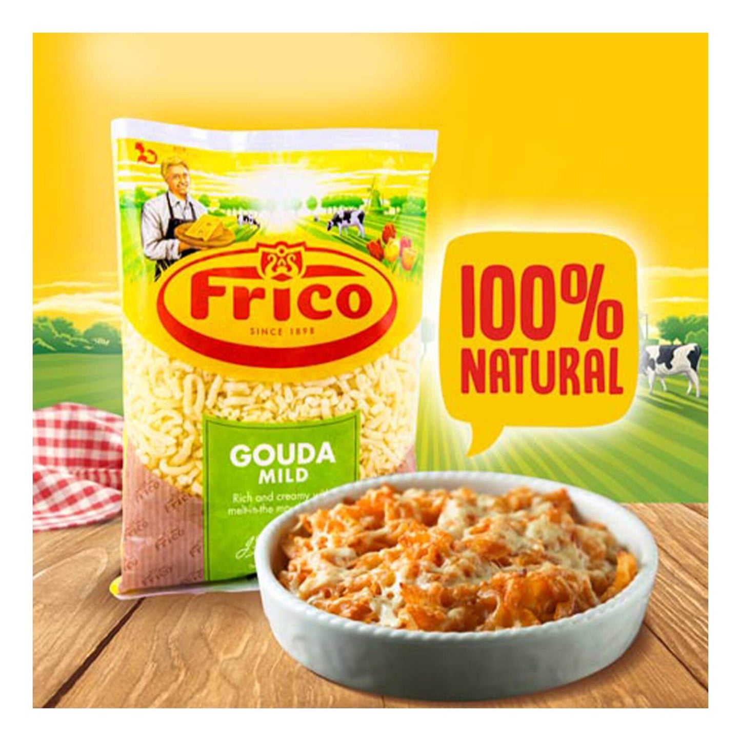 Frico Shredded Mild Gouda Cheese 150 gr