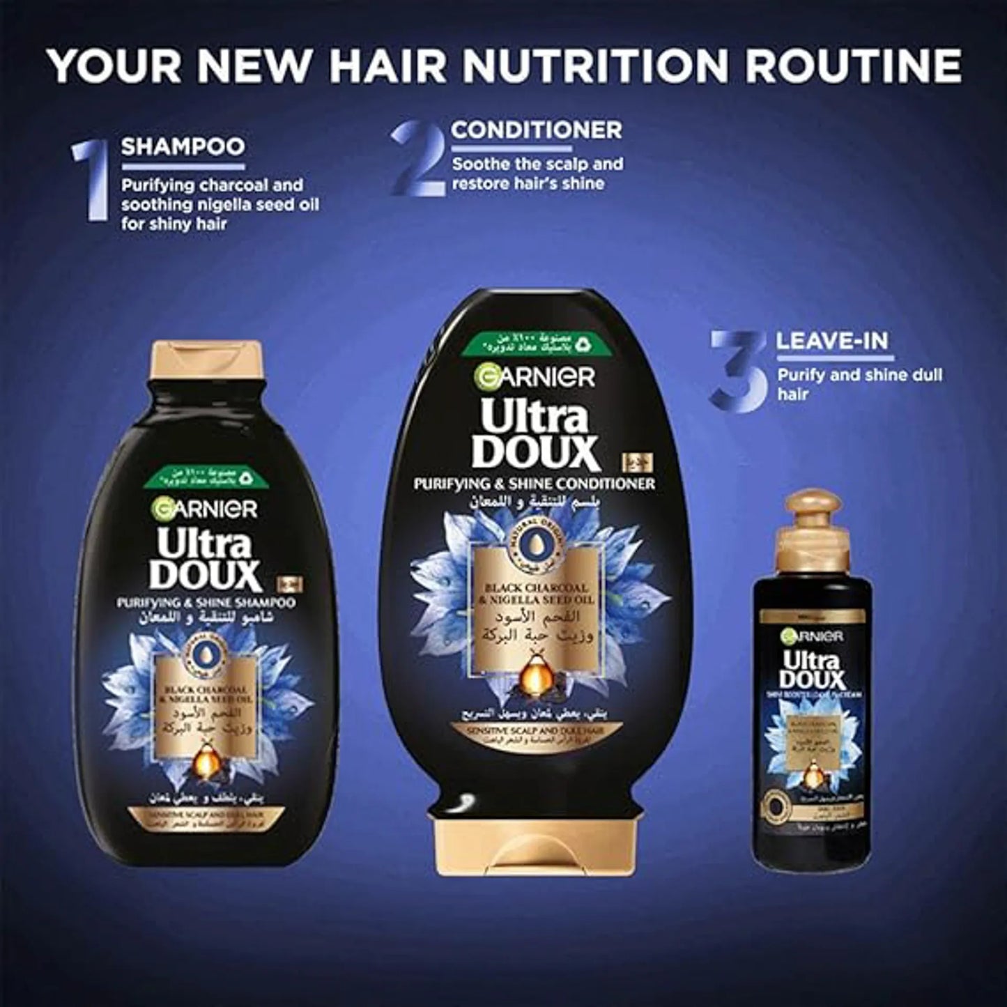 Garnier Ultra Doux Charcoal Conditioner 360ml