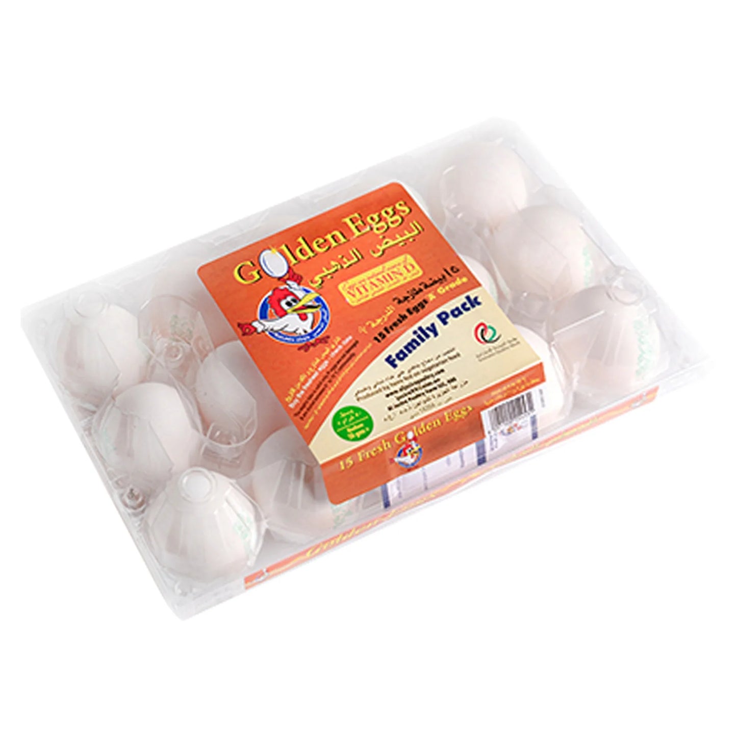 Golden Eggs Medium Grade A White Eggs 15 per pack