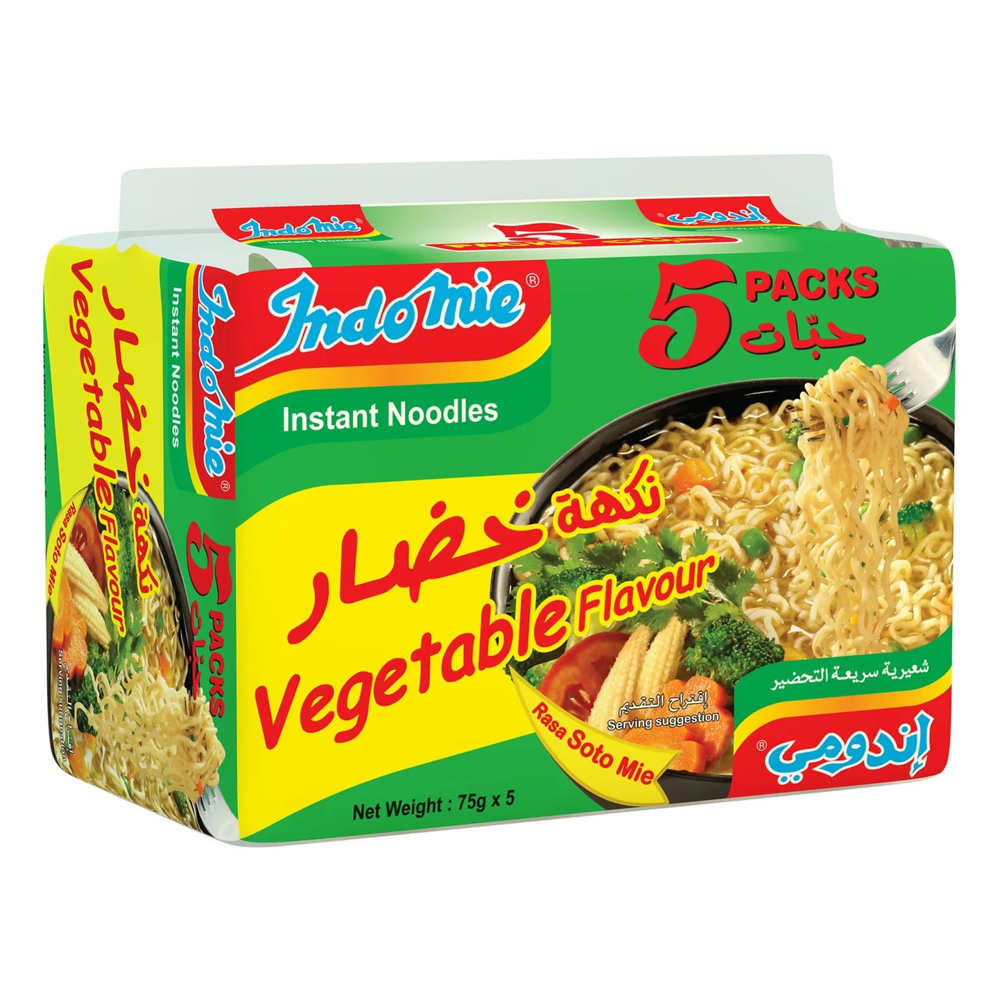 Indomie Supermi Instant Noodles Vegetable Flavor 5 x 70 gr