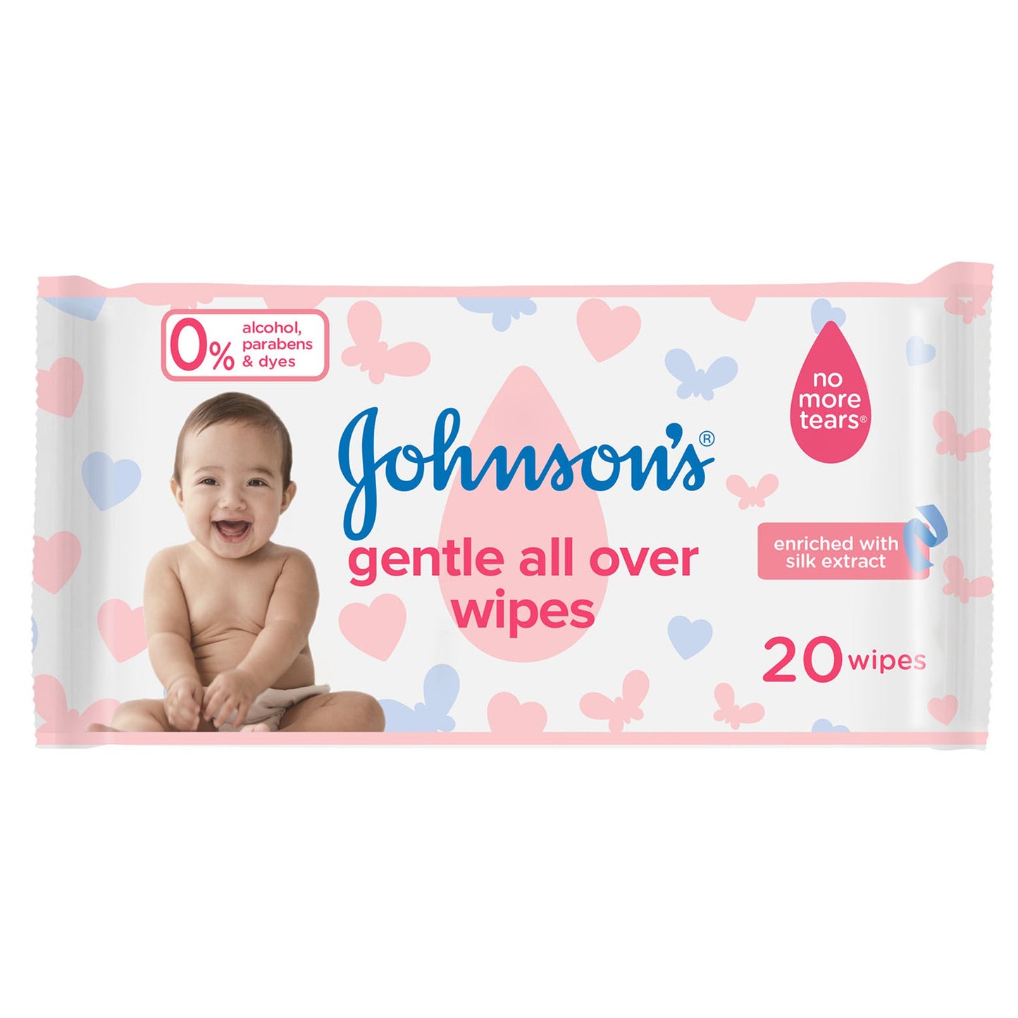 Johnson Baby Gentle Allover Wipes 20 Pcs