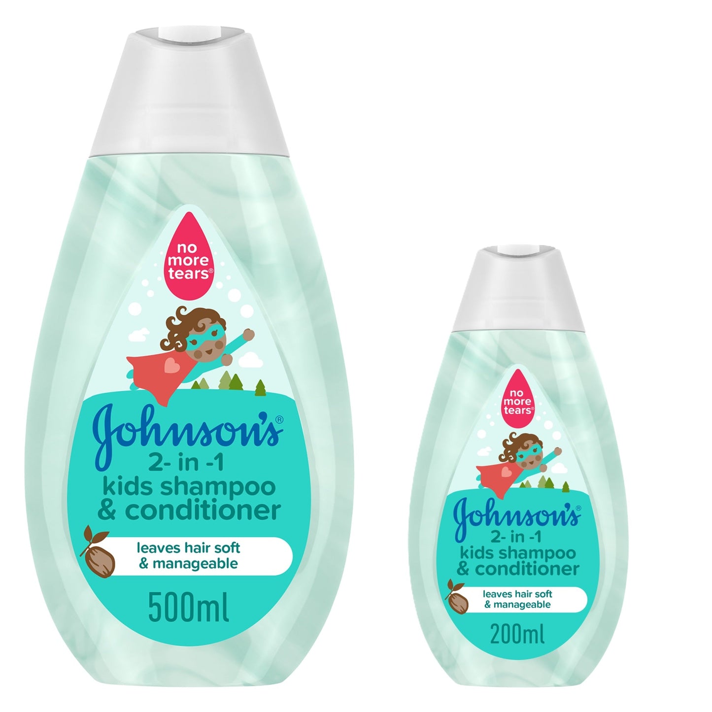 Johnson's Baby 2-in-1 Kids Bath Shampoo & Conditioner 500ml + 200ml 20% off