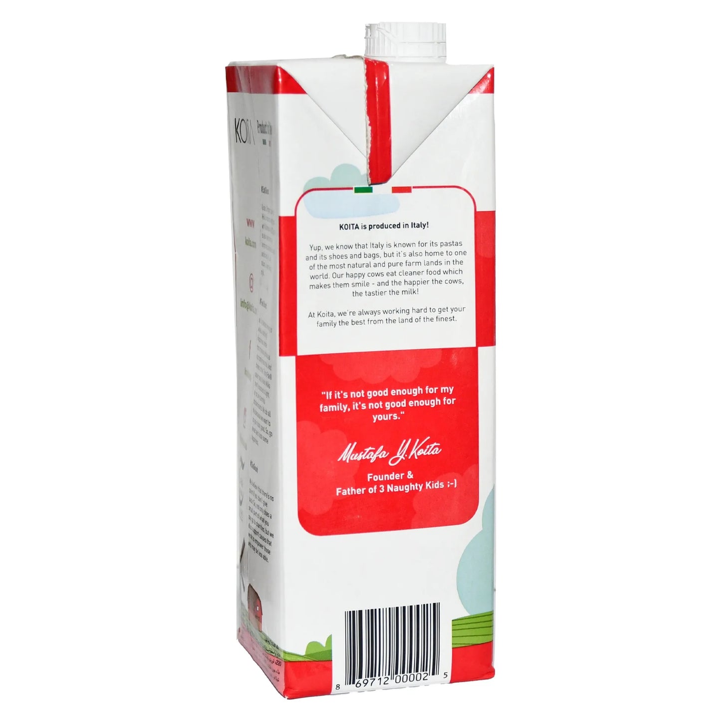 Koita Organic Long Life Low Fat Milk 1 L