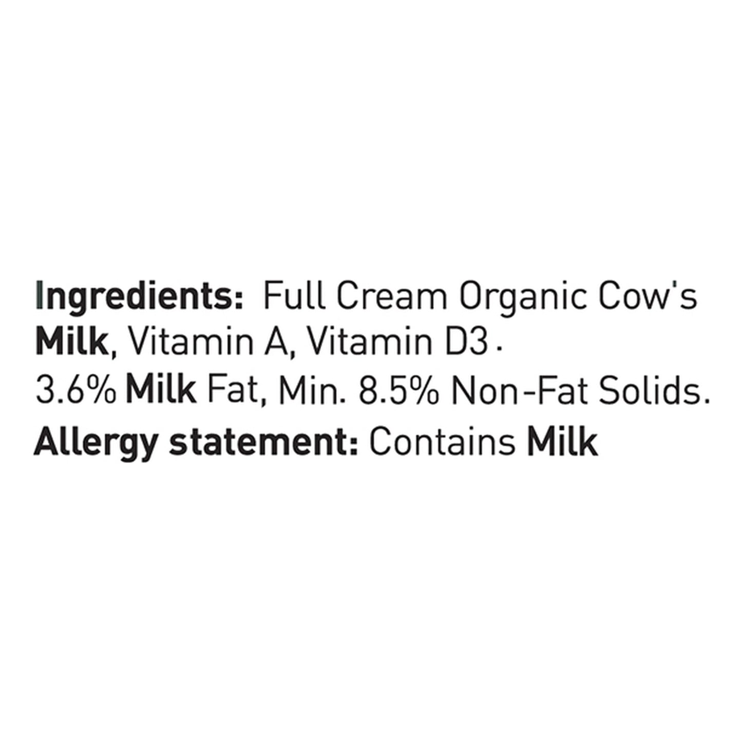 Koita Organic Long Life Milk 1L