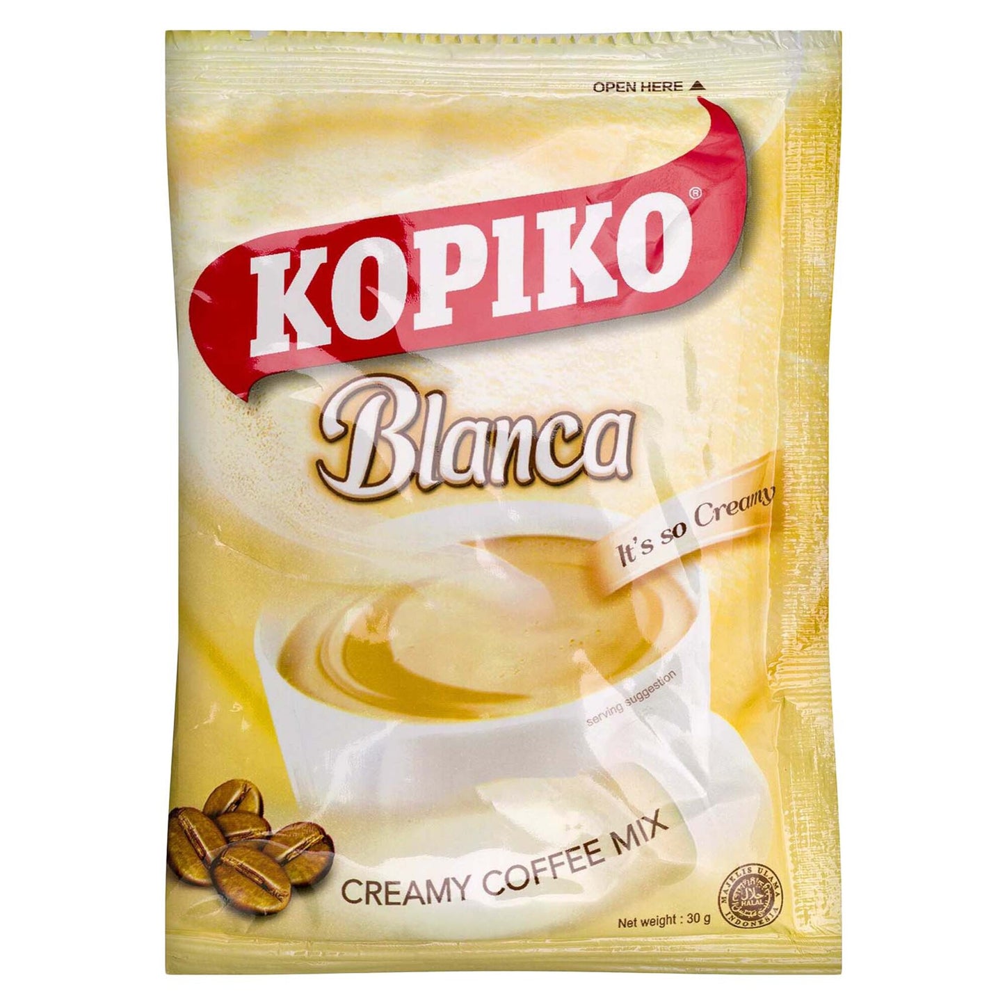 Kopiko Blanca Instant Coffee Sachet 30 gr
